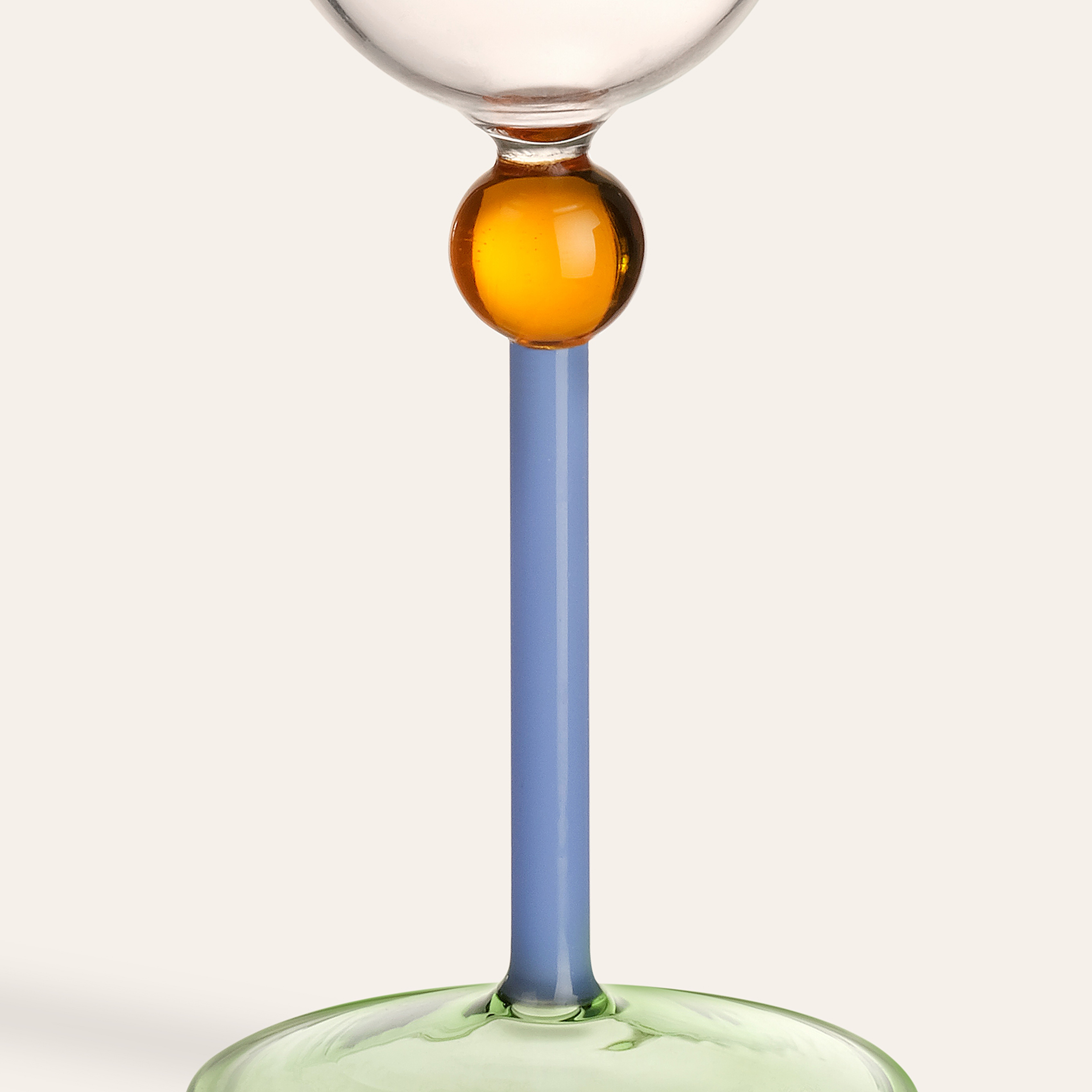 Henan Borosilikat Cam Kadeh 240 Ml Şeffaf - Yeşil