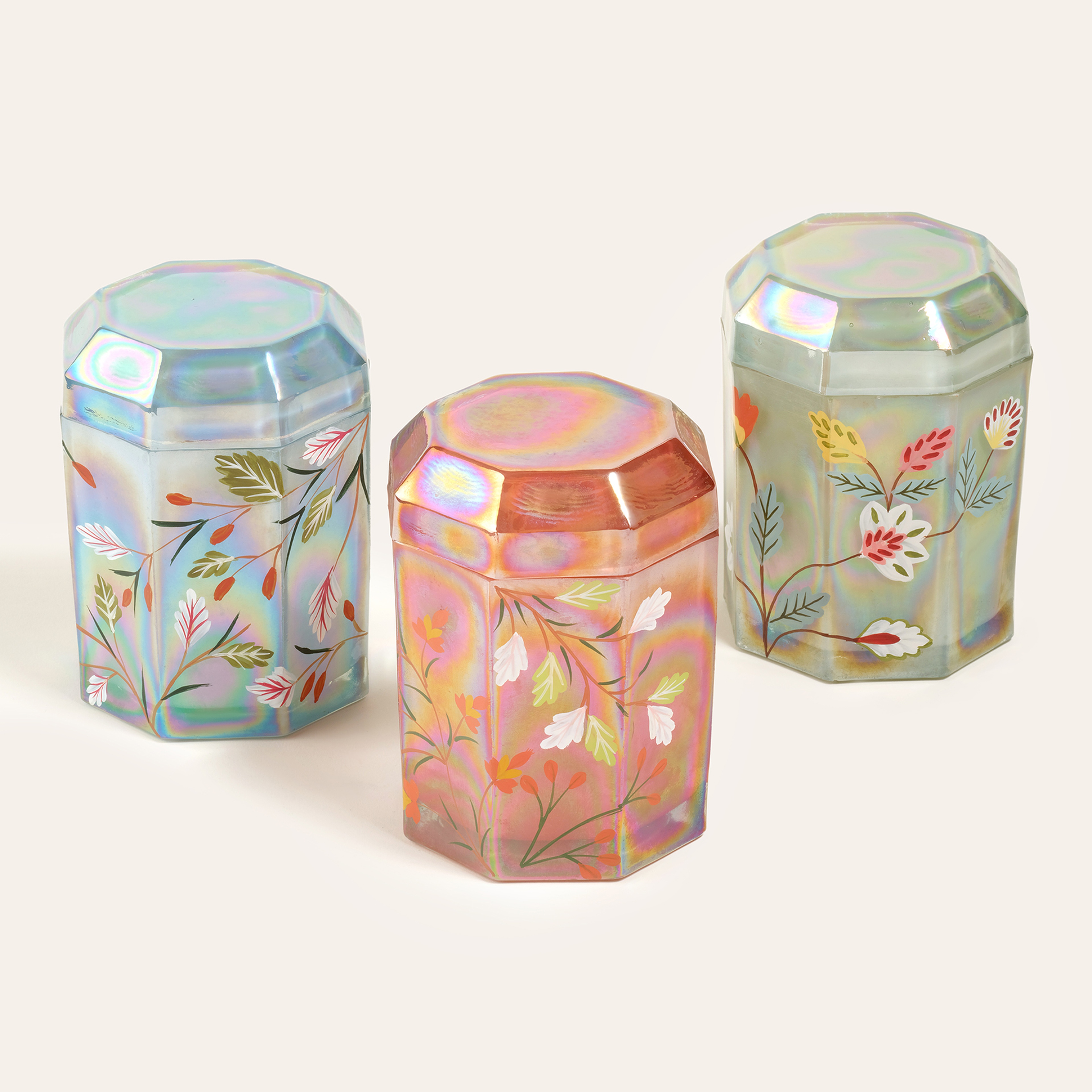 Aravalı El Boyaması Dekoratif Obje 10x10x14 Cm Lüster Turuncu