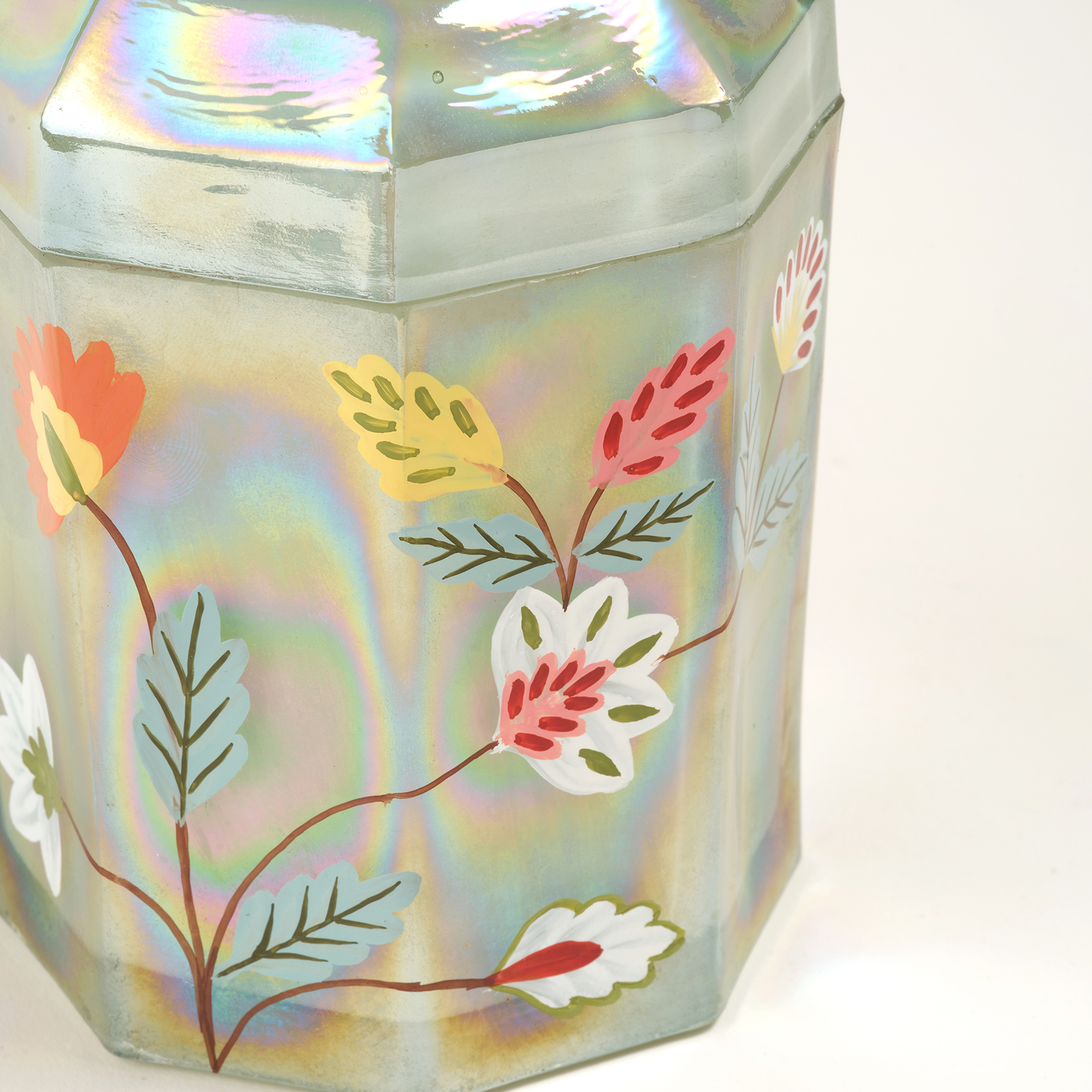 Aravalı El Boyaması Dekoratif Obje 10x10x14 Cm Lüster Yeşil