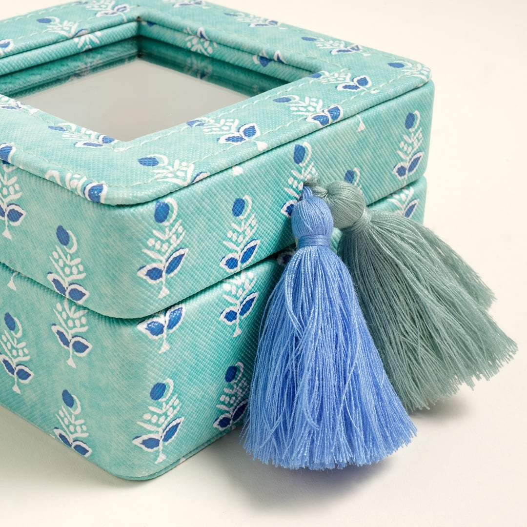 Meılın Pvc Takı Kutusu 10.5x10.5x6.5 Cm Yeşil