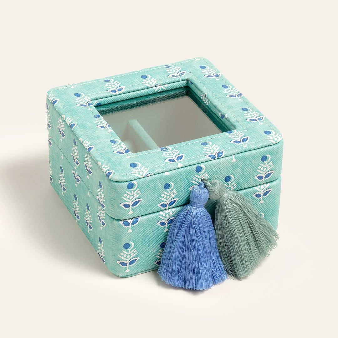 Meılın Pvc Takı Kutusu 10.5x10.5x6.5 Cm Yeşil