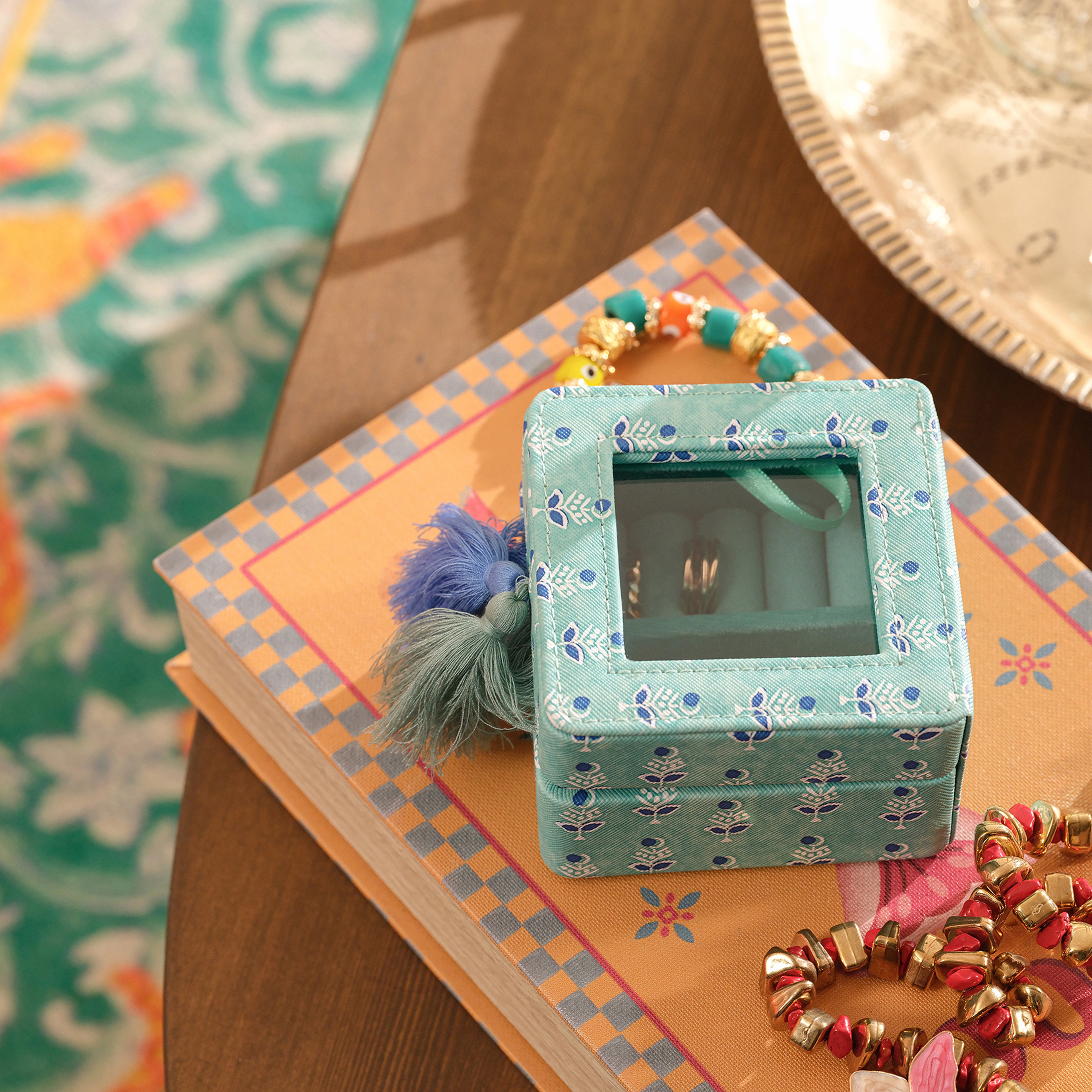 Meılın Pvc Takı Kutusu 10.5x10.5x6.5 Cm Yeşil