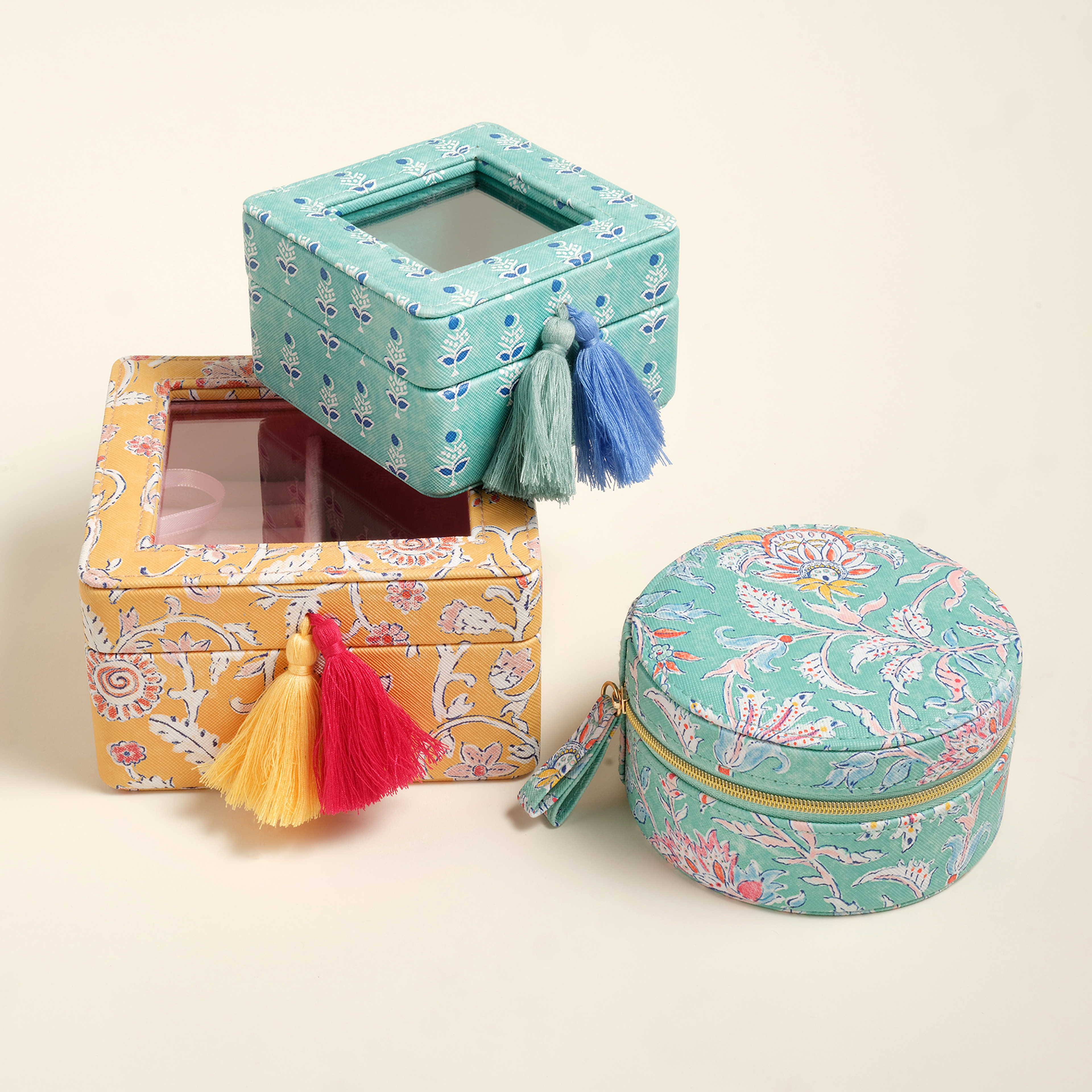 Meılın Pvc Takı Kutusu 10.5x10.5x6.5 Cm Yeşil