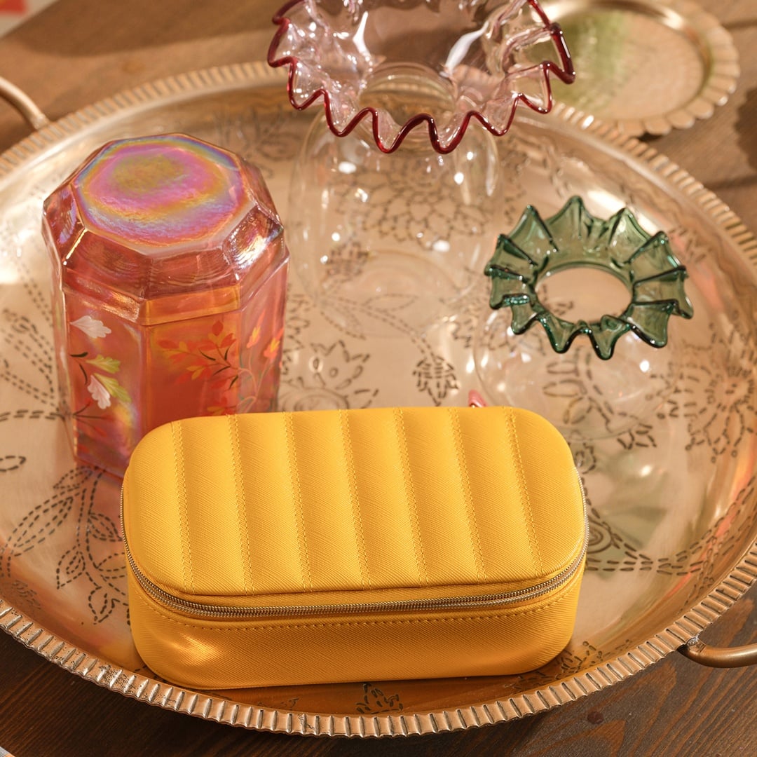 Meılın Pvc Takı Kutusu 18.3x10x5,5 Cm Sarı