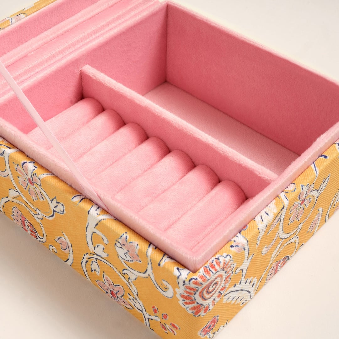 Meılın Pvc Takı Kutusu 14x14x8 Cm Sarı