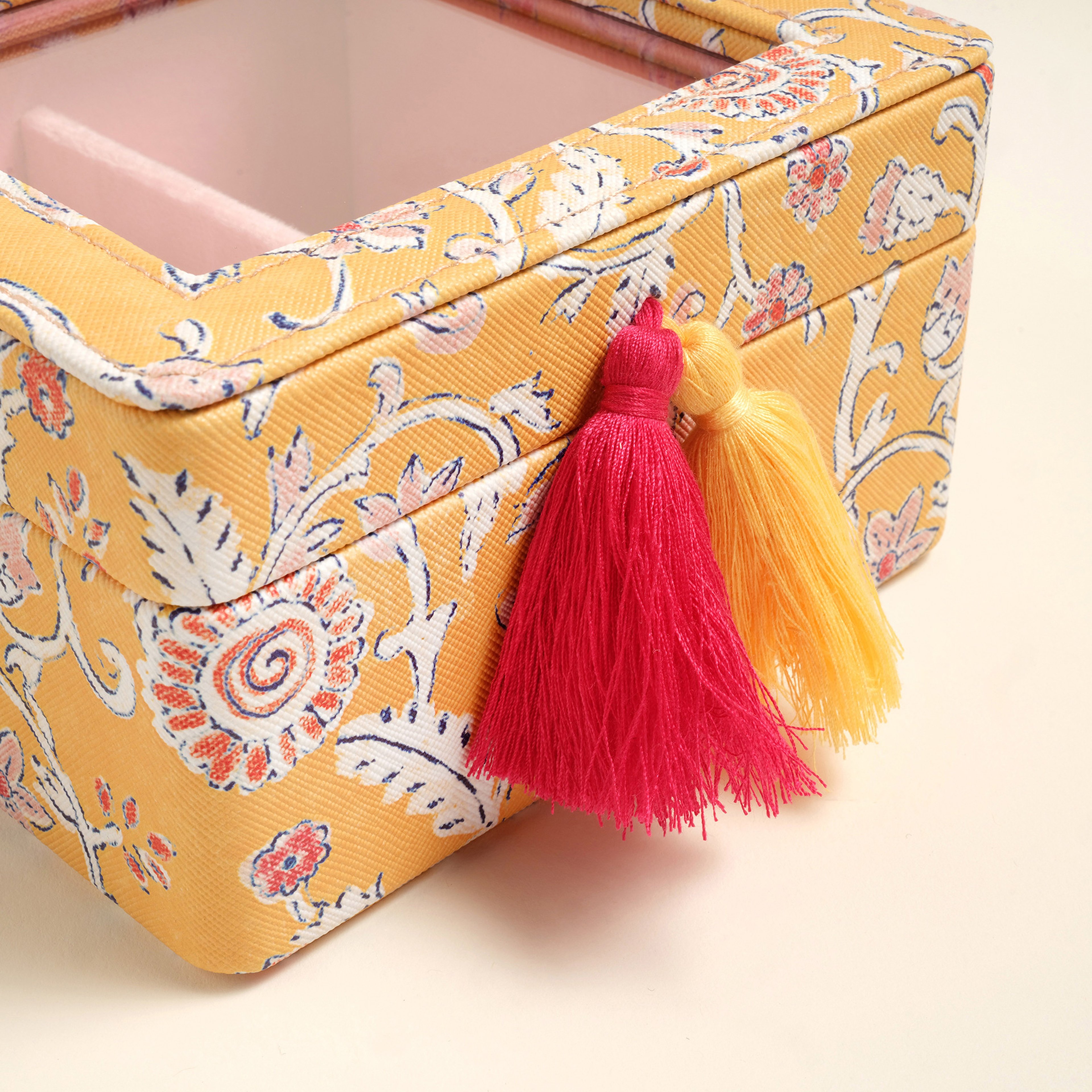 Meılın Pvc Takı Kutusu 14x14x8 Cm Sarı