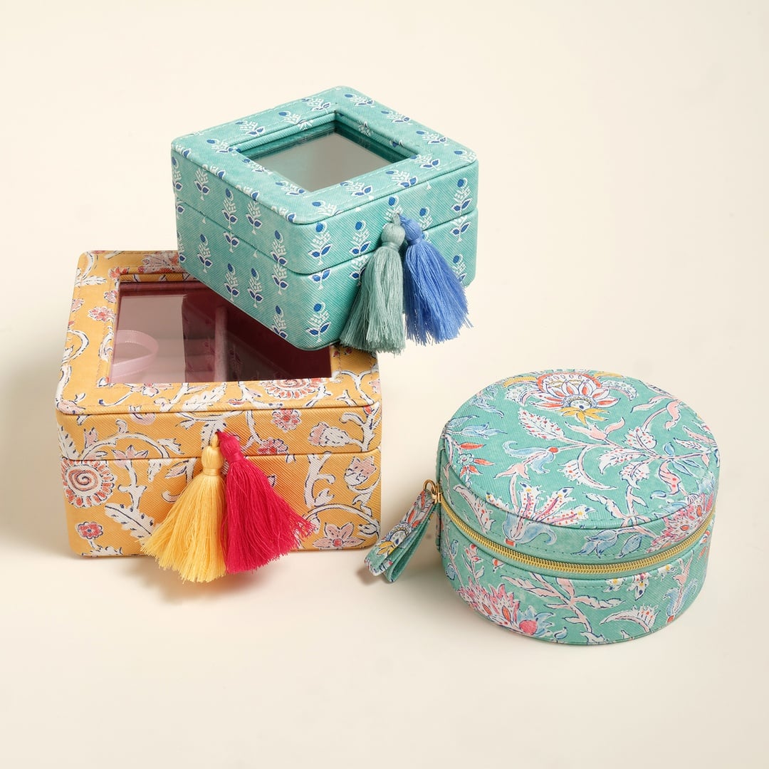 Meılın Pvc Takı Kutusu 14x14x8 Cm Sarı