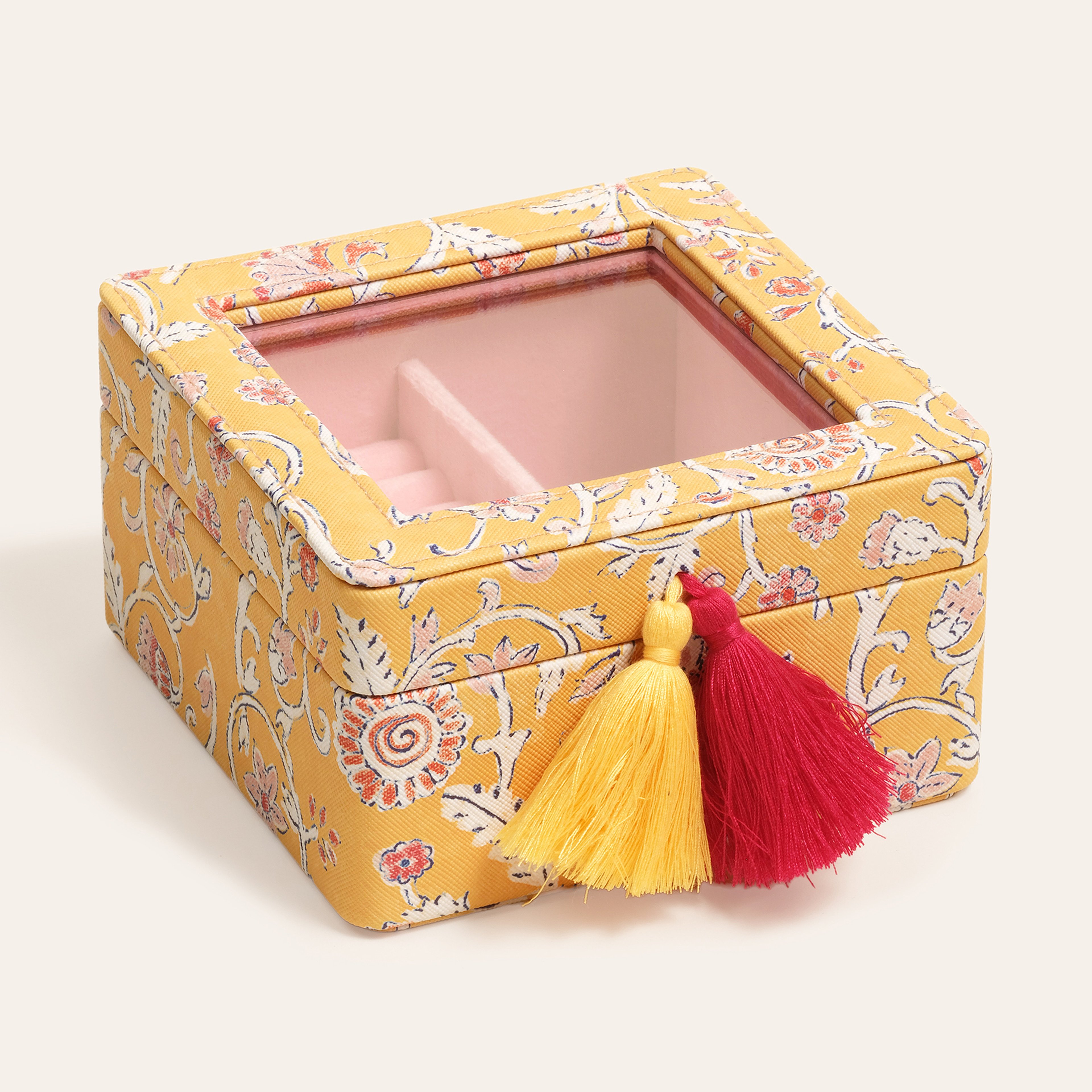 Meılın Pvc Takı Kutusu 14x14x8 Cm Sarı