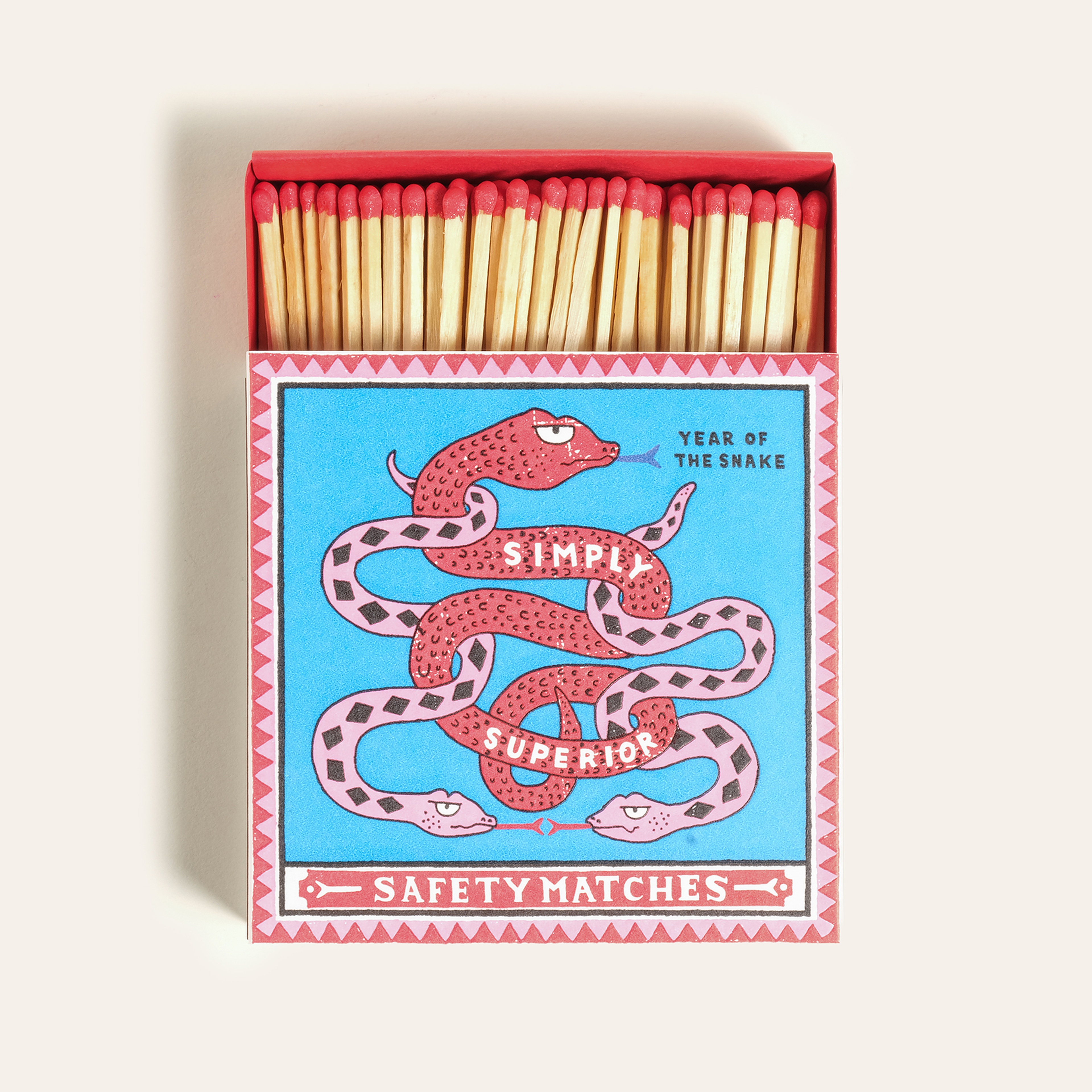 Year Of The Snake Ahşap Hediyelik Eşya 11x11x3 Cm Renkli