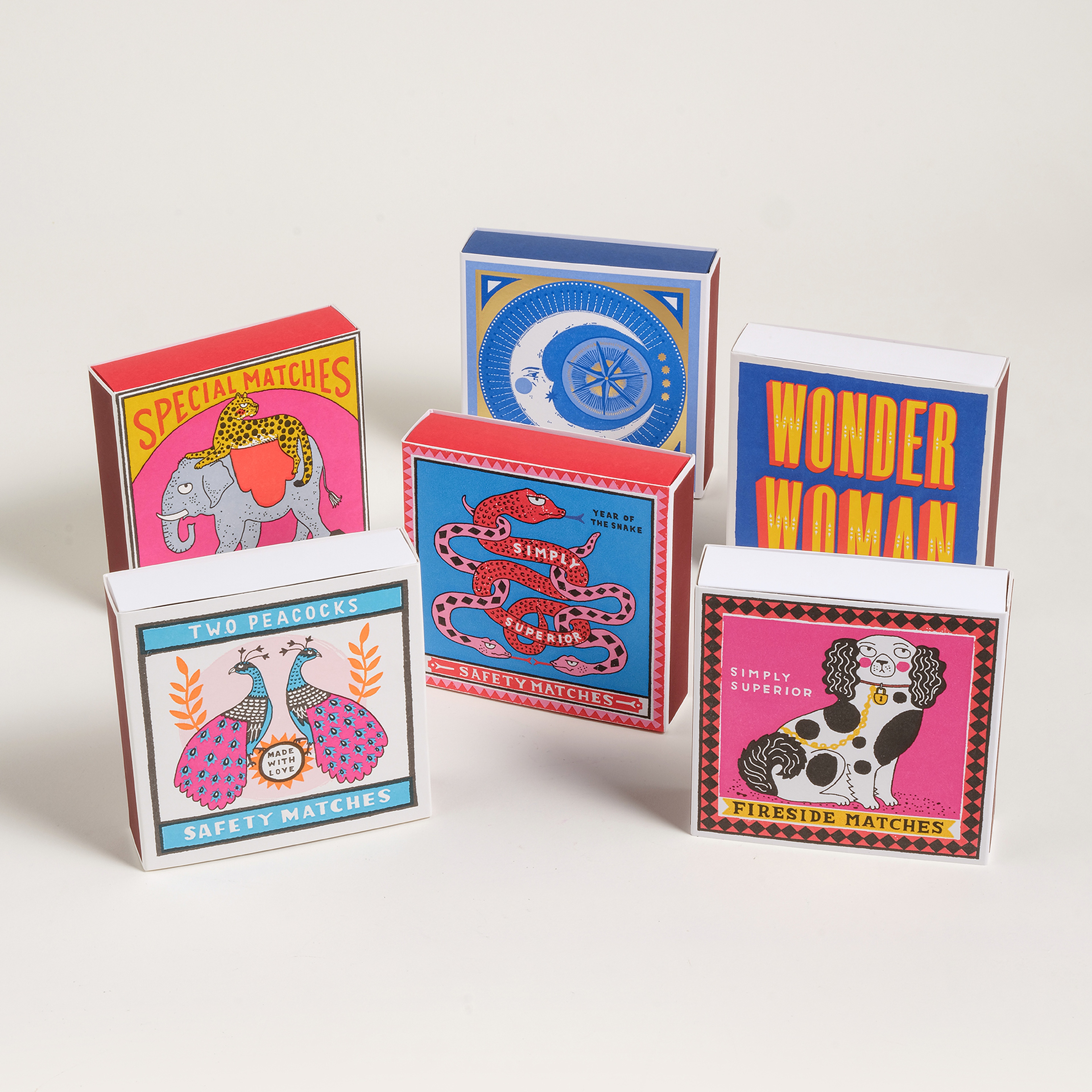 Year Of The Snake Ahşap Hediyelik Eşya 11x11x3 Cm Renkli