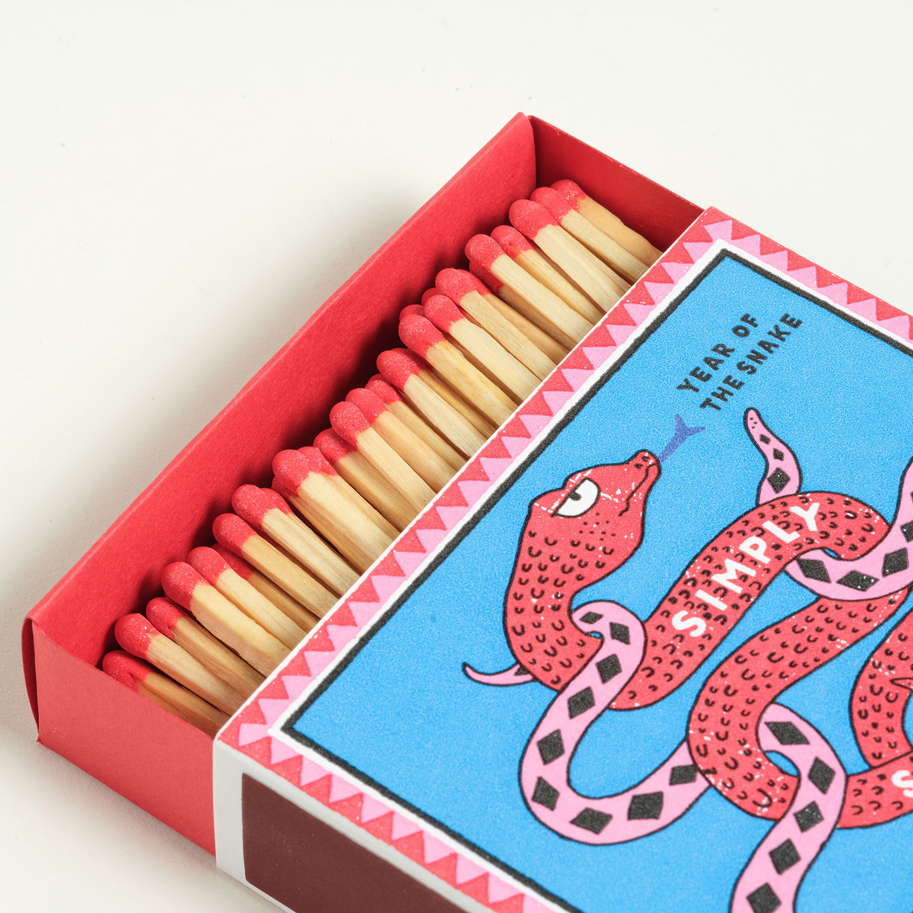 Year Of The Snake Ahşap Hediyelik Eşya 11x11x3 Cm Renkli