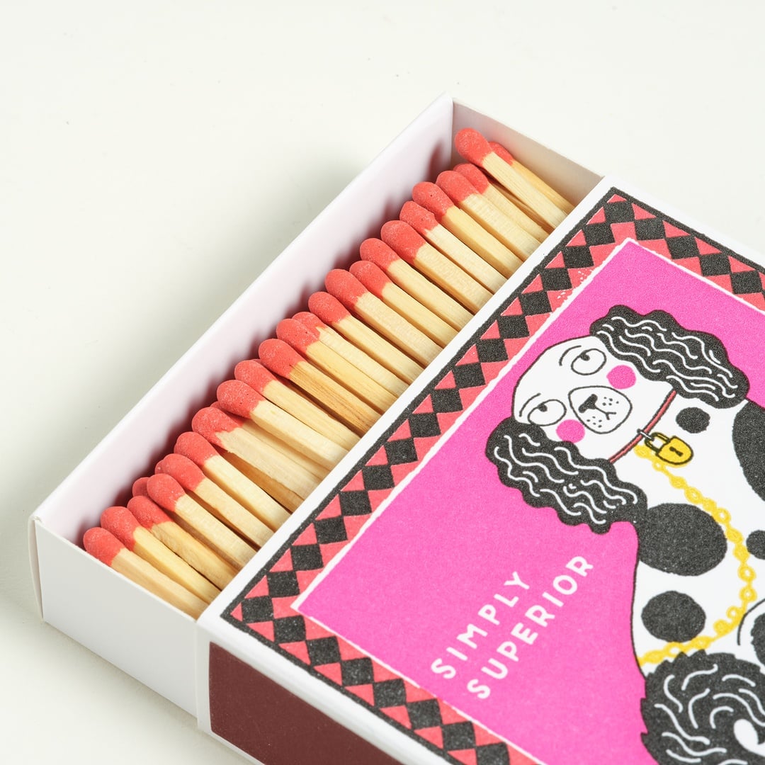 Staffordshire Figure Ahşap Kibrit Hediyelik Eşya 11x11x3 Cm Renkli