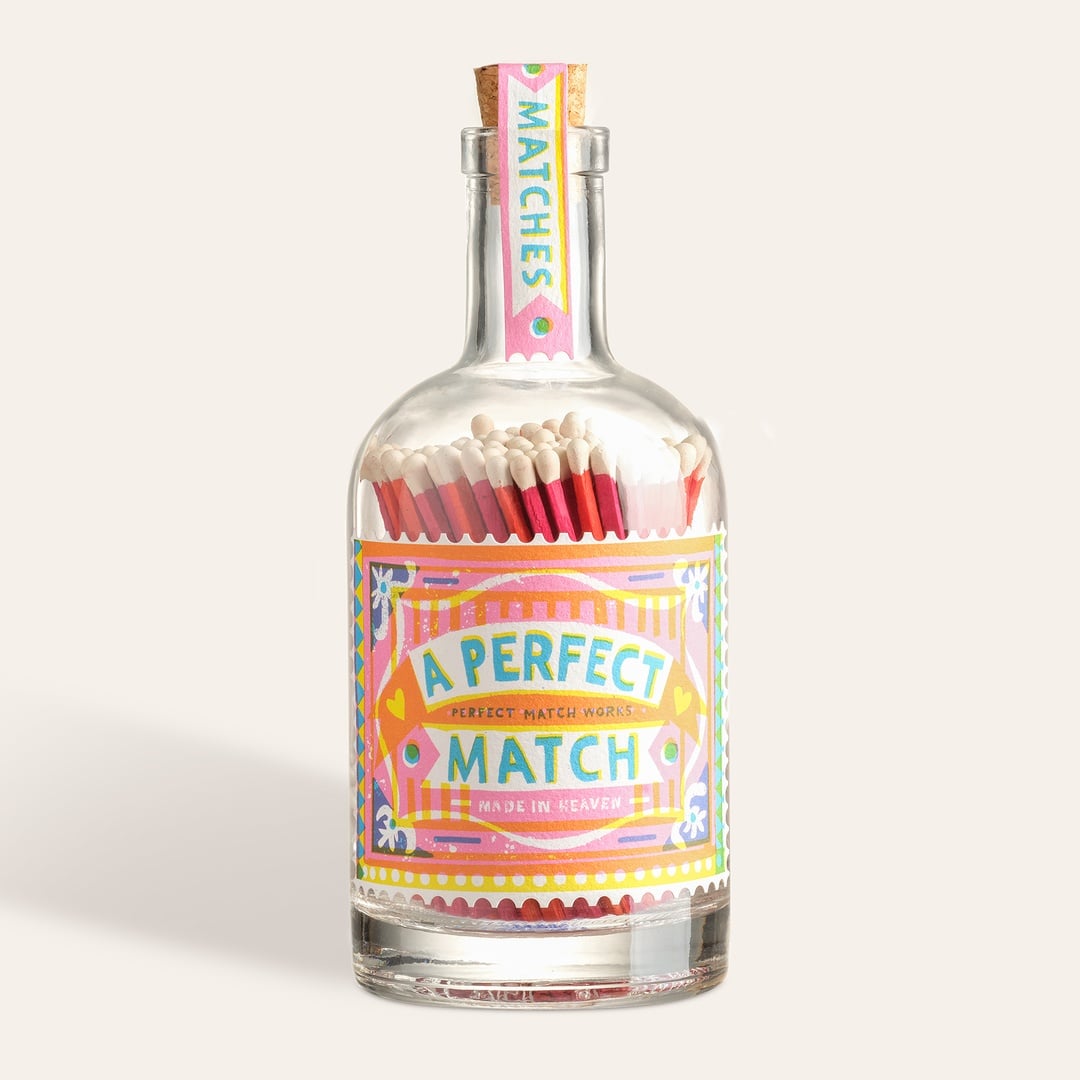 A Perfect Match Stamp Ahşap Hediyelik Eşya 19x8x8 Cm Renkli