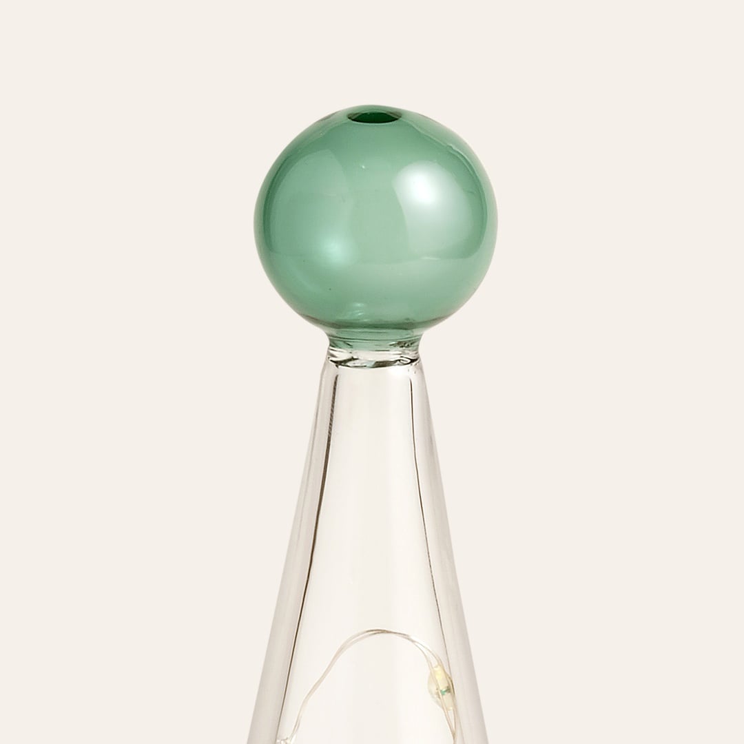 Henan Borosilikat Cam Dekoratif Aydınlatma 23 Cm Şeffaf - Renkli