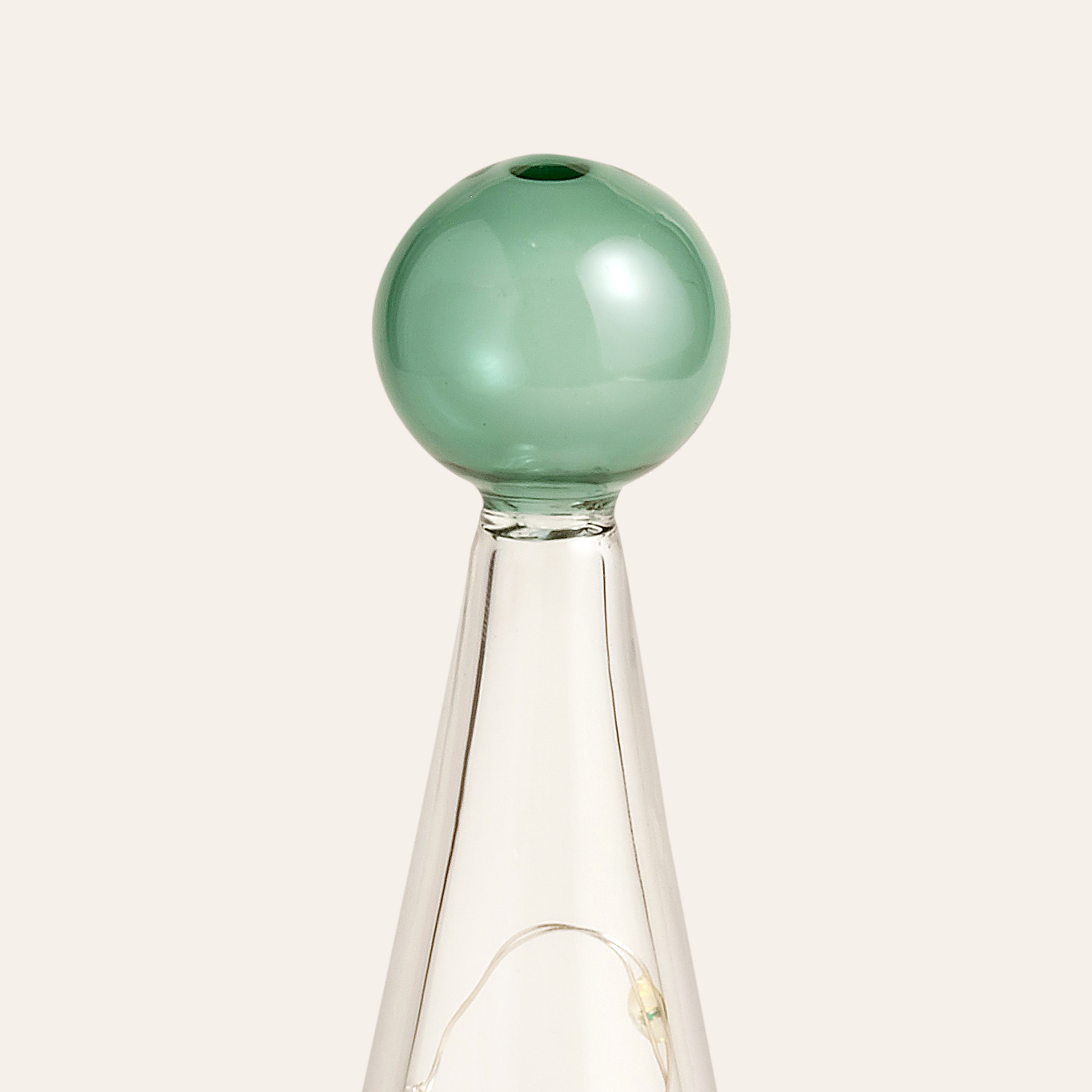 Henan Borosilikat Cam Dekoratif Aydınlatma 23 Cm Şeffaf - Renkli