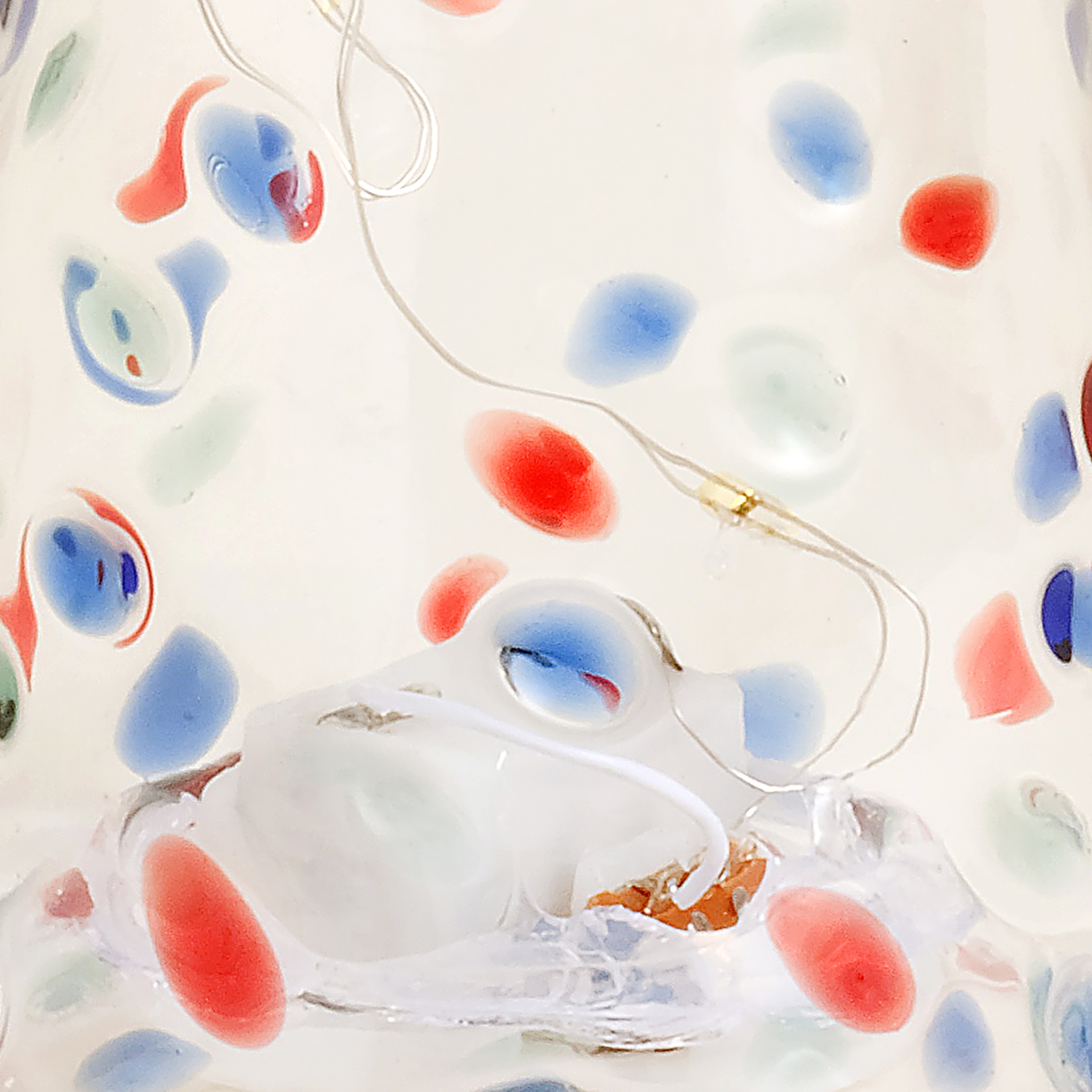 Henan Borosilikat Cam Dekoratif Aydınlatma 20 Cm Şeffaf - Renkli