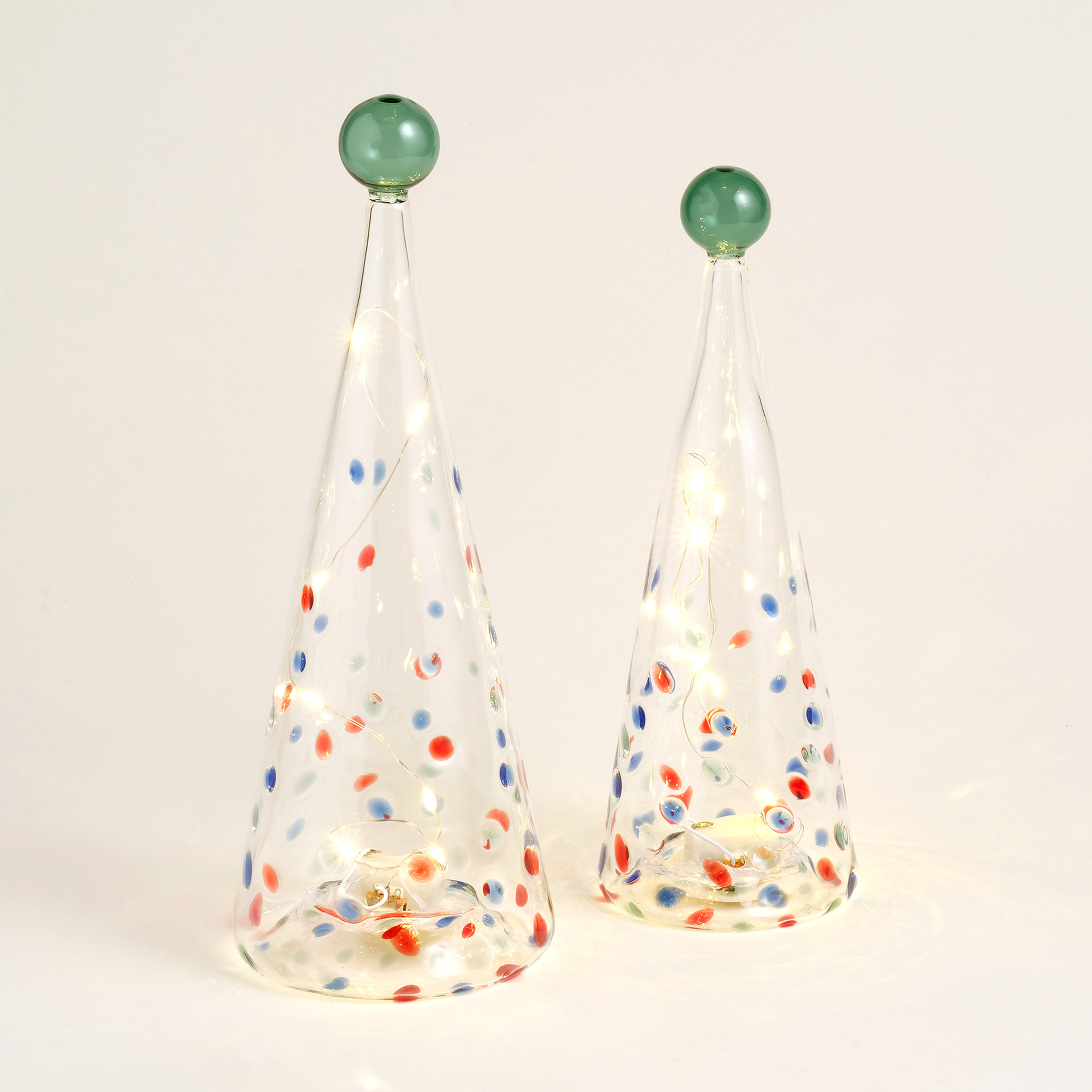 Henan Borosilikat Cam Dekoratif Aydınlatma 20 Cm Şeffaf - Renkli