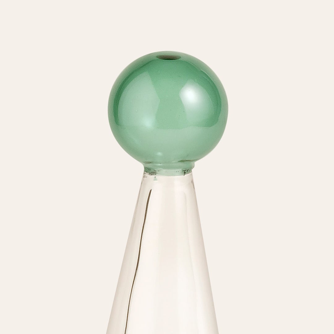 Henan Borosilikat Cam Dekoratif Aydınlatma 20 Cm Şeffaf - Renkli