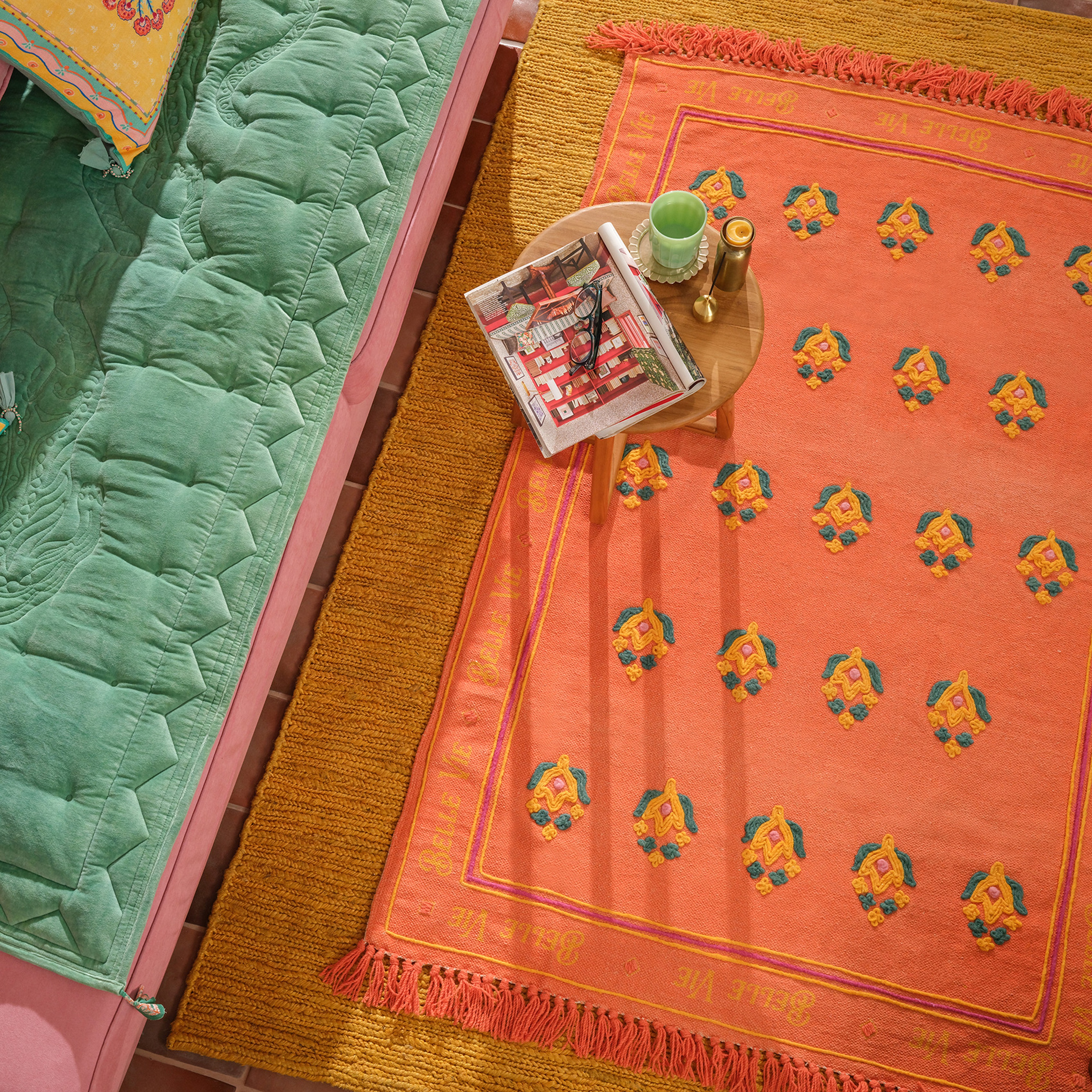 Rajna Pamuk Kilim 160x230 Cm Turuncu