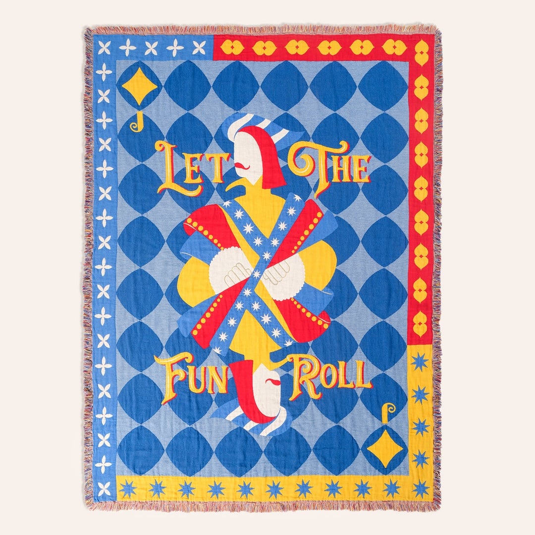 Novelas Saçaklı Jakarlı Pamuk Koltuk Şalı 137x180 Cm Mavi