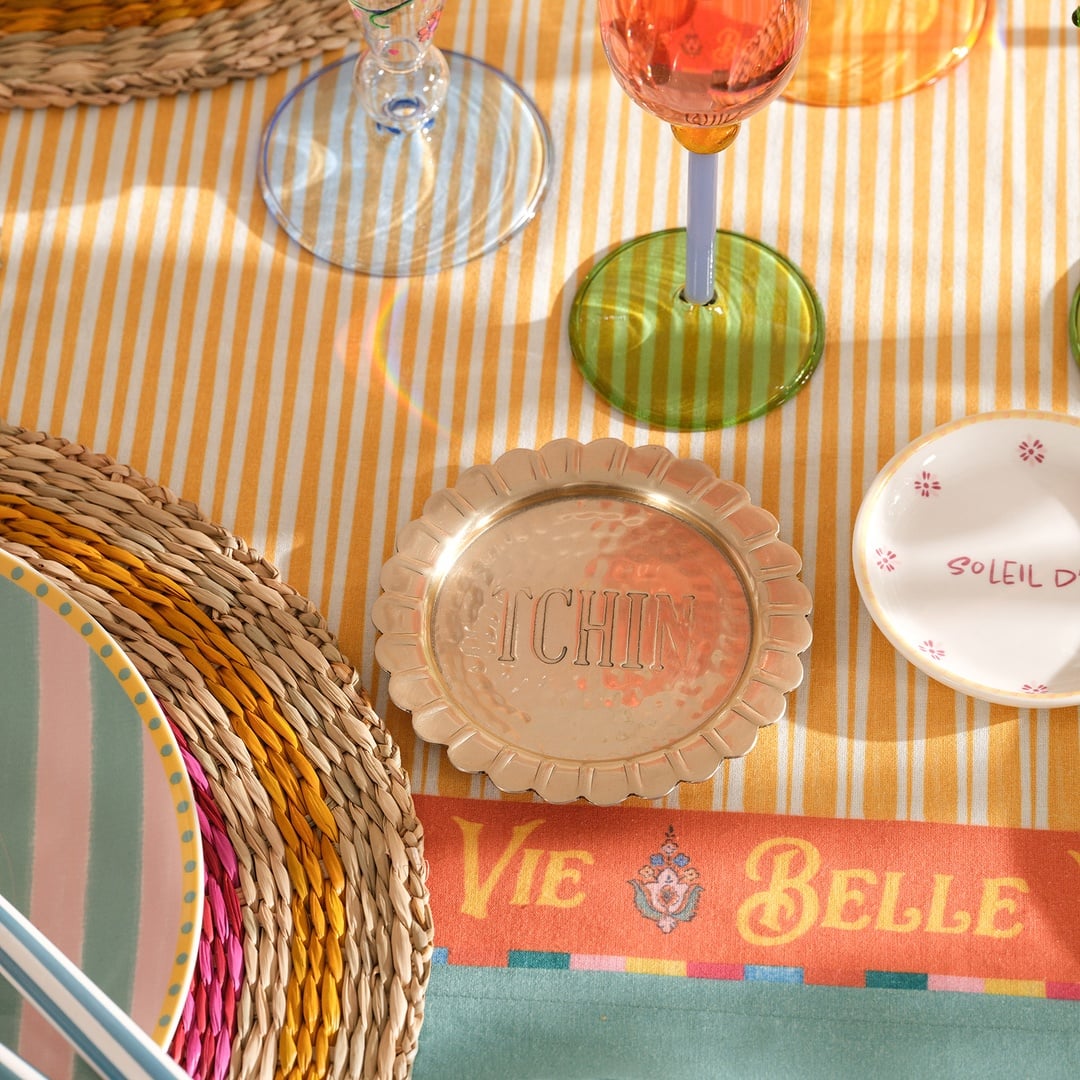 Nanpur Metal Bardak Altlığı 11x11x6 Cm Altın