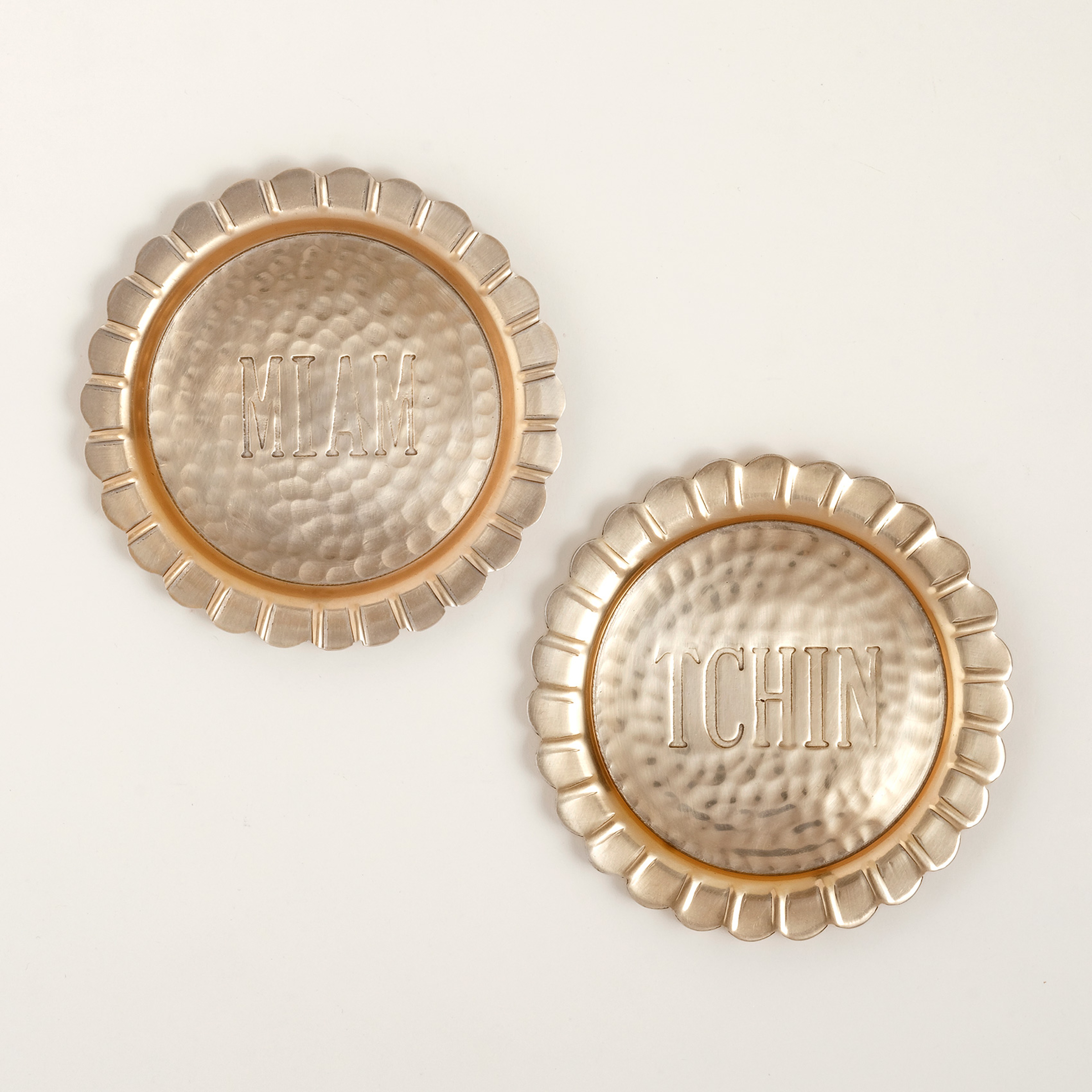 Nanpur Metal Bardak Altlığı 11x11x6 Cm Altın