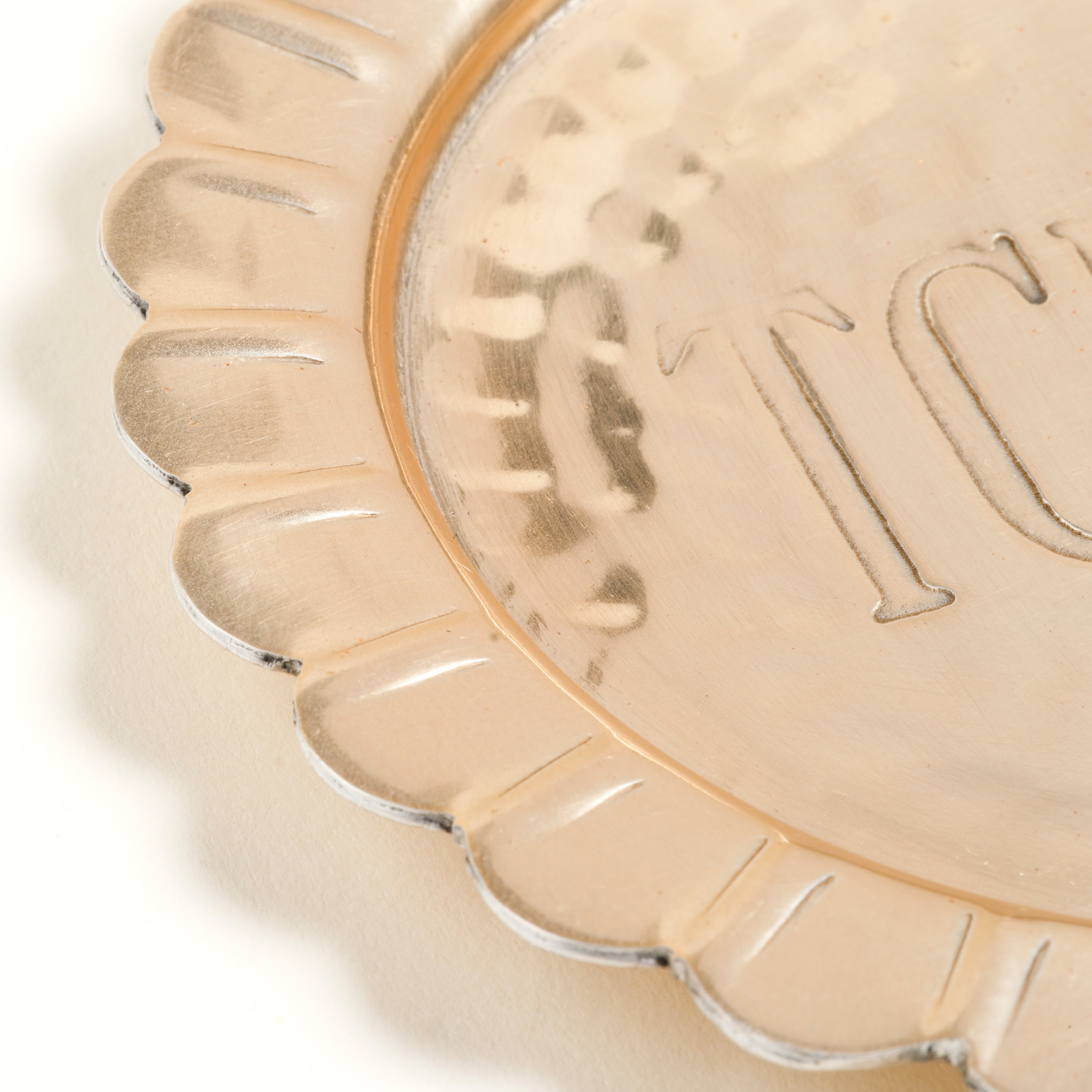 Nanpur Metal Bardak Altlığı 11x11x6 Cm Altın