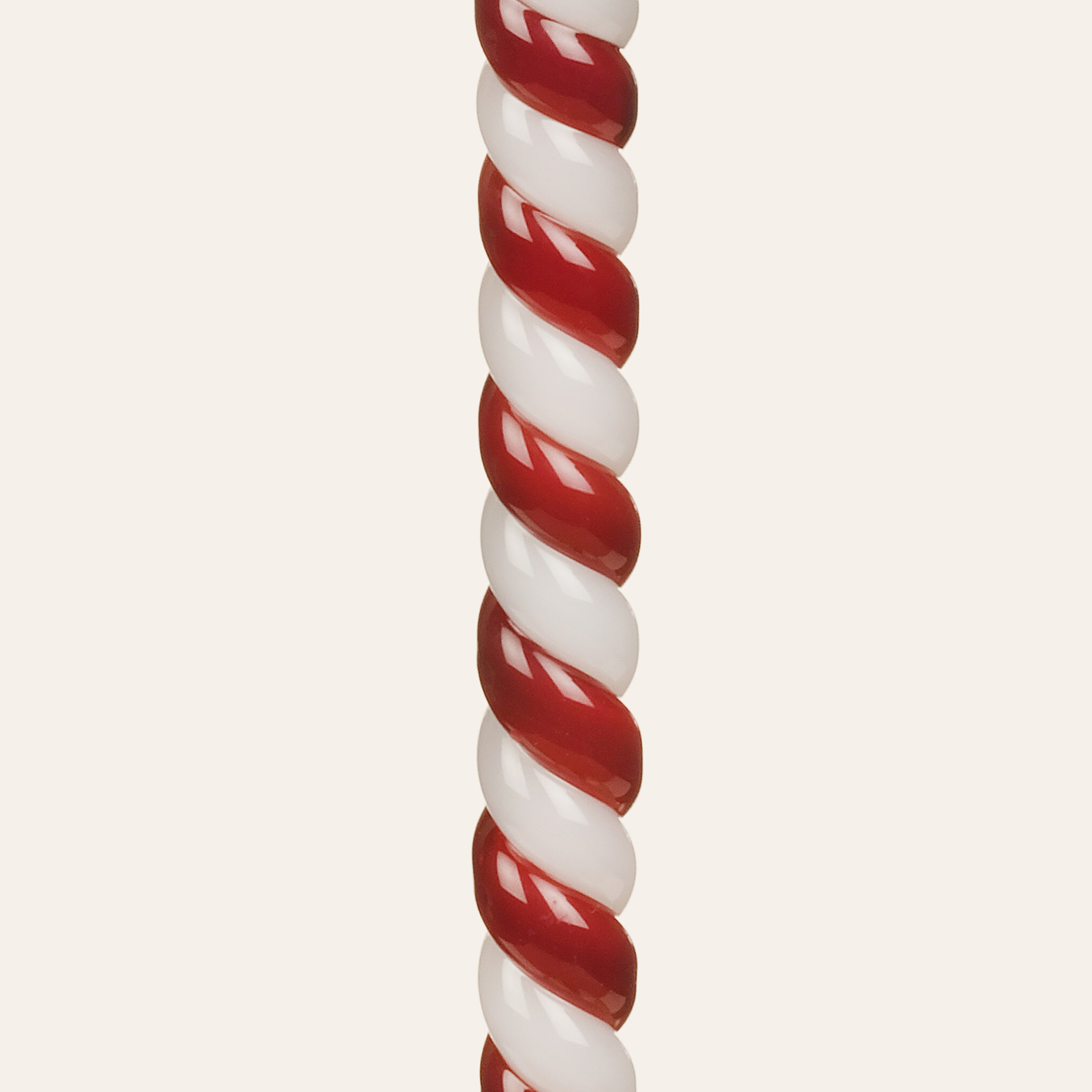 Henan Borosilikat Cam Şamdan 22 Cm Kırmızı