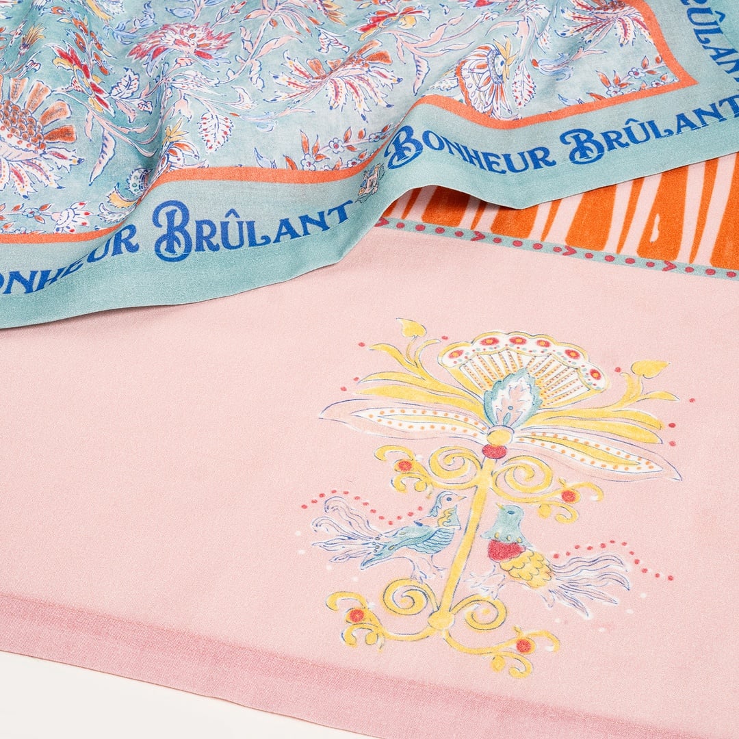 Nilüfer Dijital Baskılı Pamuk Peçete Seti 45x45 Cm Renkli