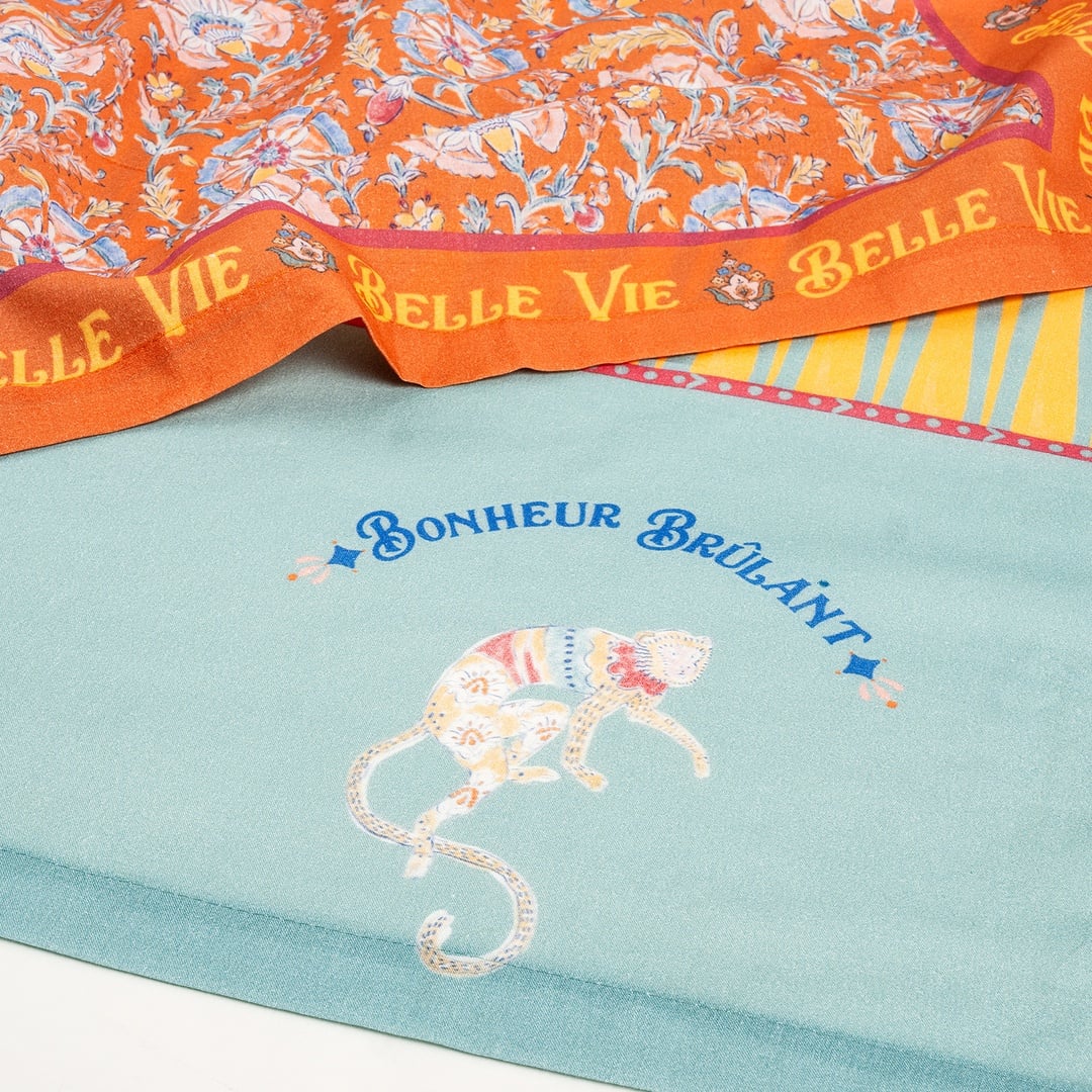 Nilüfer Dijital Baskılı Pamuk Peçete Seti 45x45 Cm Renkli