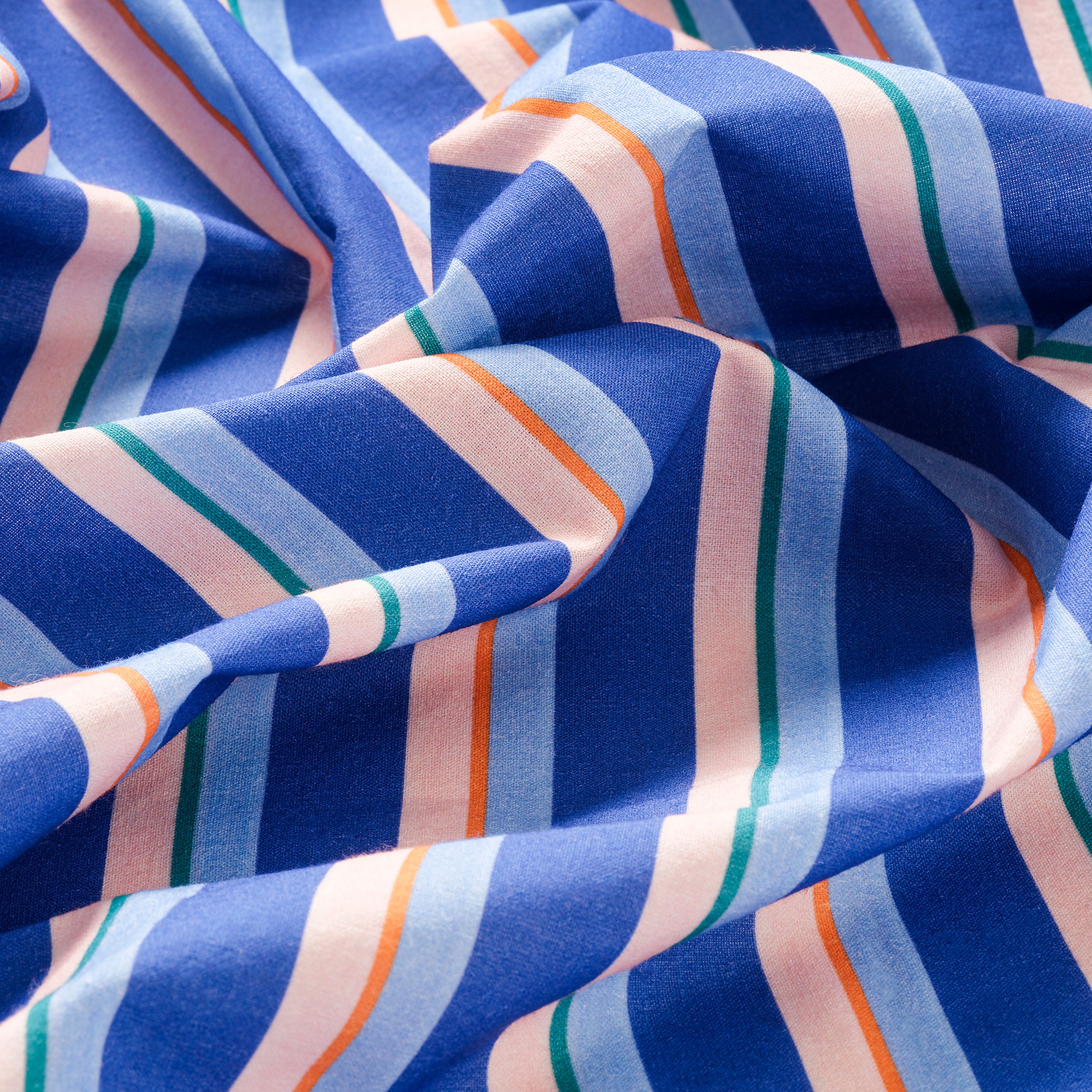 Nilüfer Dijital Baskılı Pamuk Masa Örtüsü 160x240 Cm Mavi