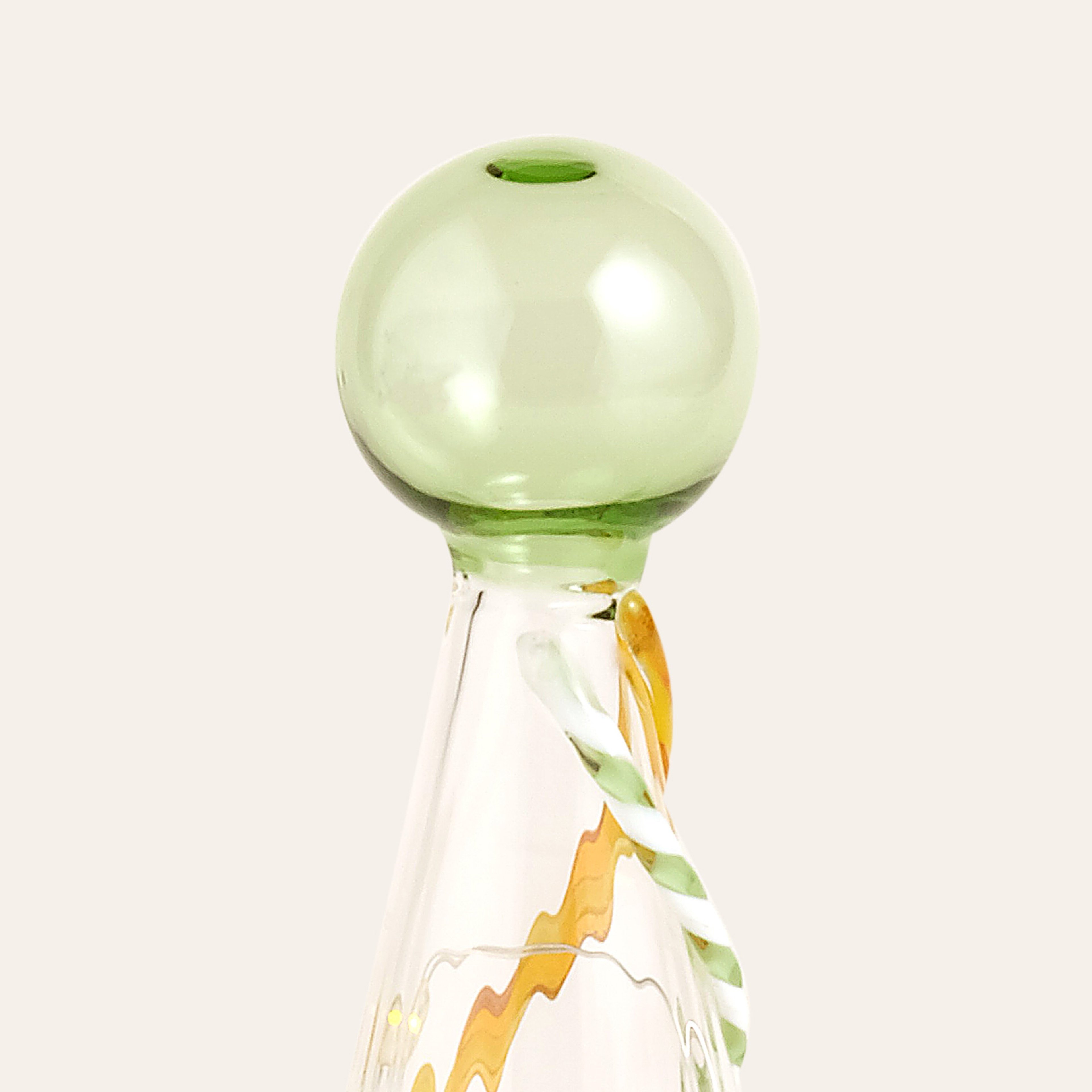 Henan Borosilikat Cam Dekoratif Aydınlatma 20 Cm Şeffaf - Sarı