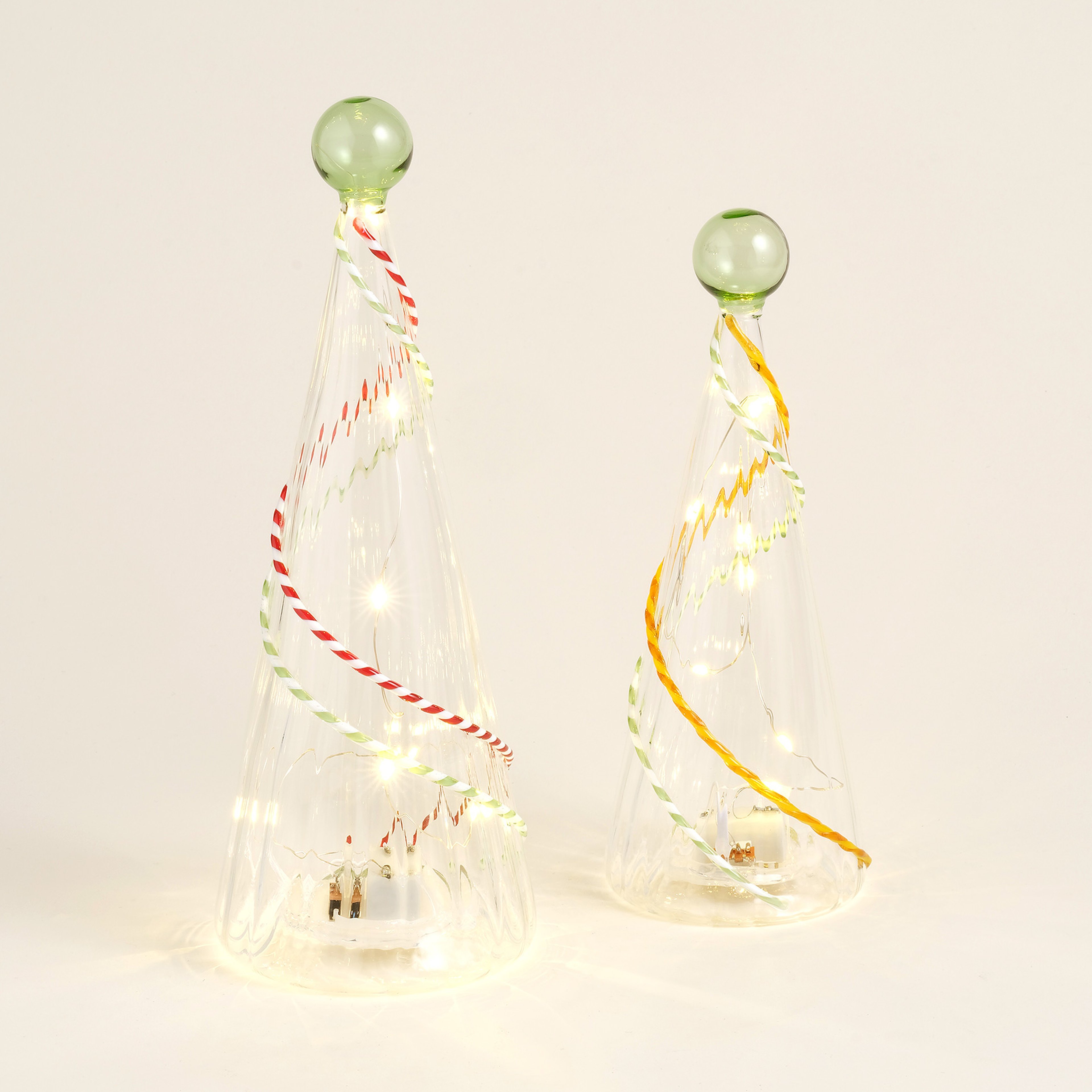 Henan Borosilikat Cam Dekoratif Aydınlatma 20 Cm Şeffaf - Sarı