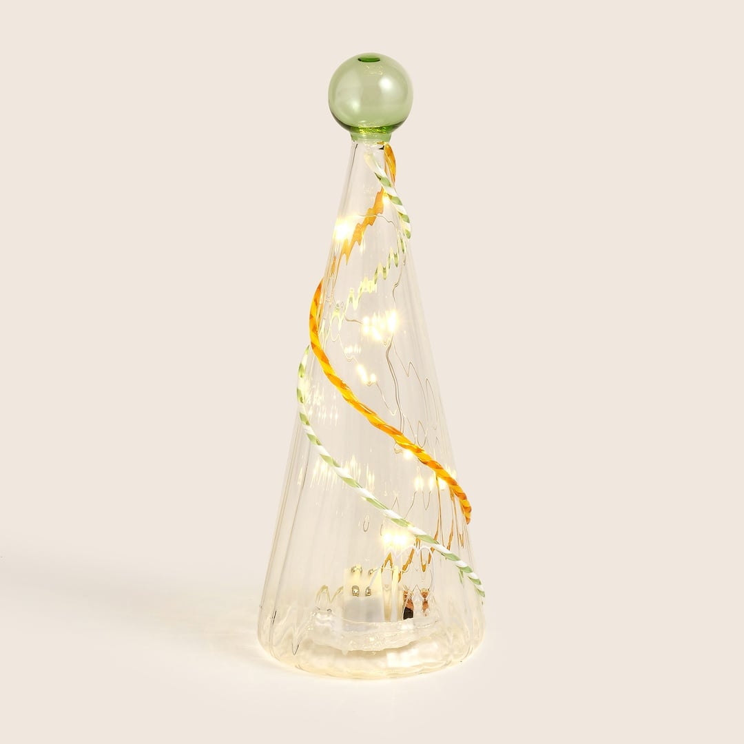 Henan Borosilikat Cam Dekoratif Aydınlatma 20 Cm Şeffaf - Sarı