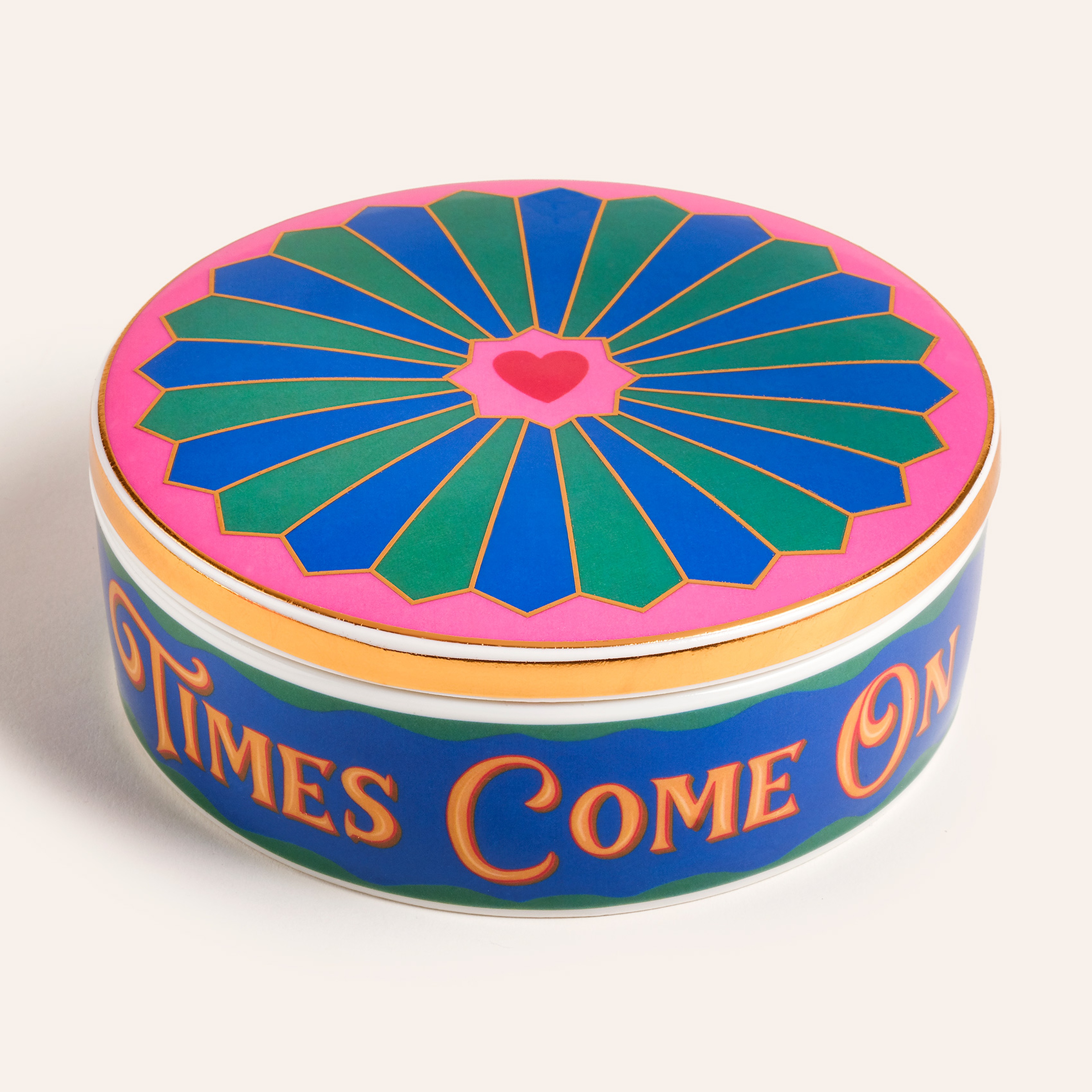 Shekou Porselen Dekoratif Obje 12x12x4 Cm Renkli