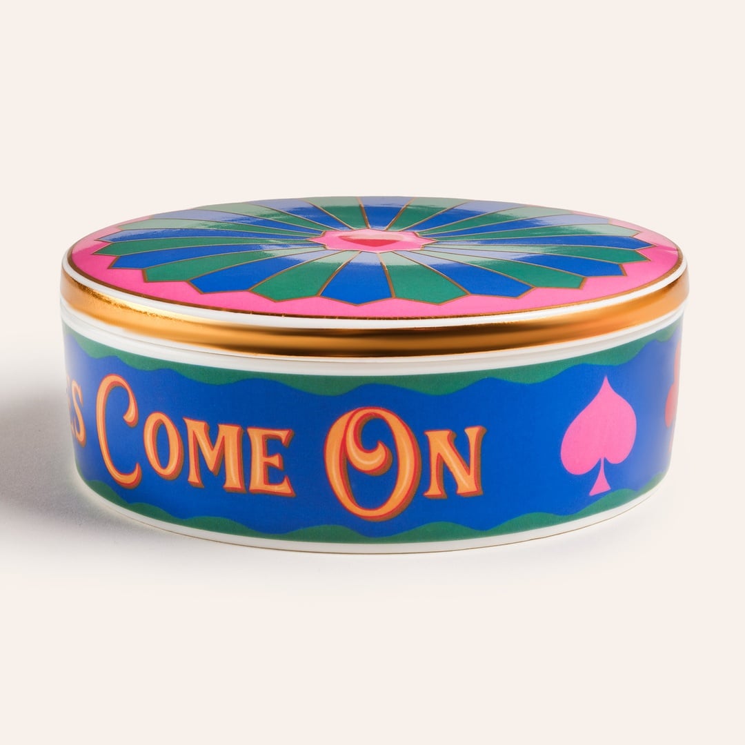 Shekou Porselen Dekoratif Obje 12x12x4 Cm Renkli