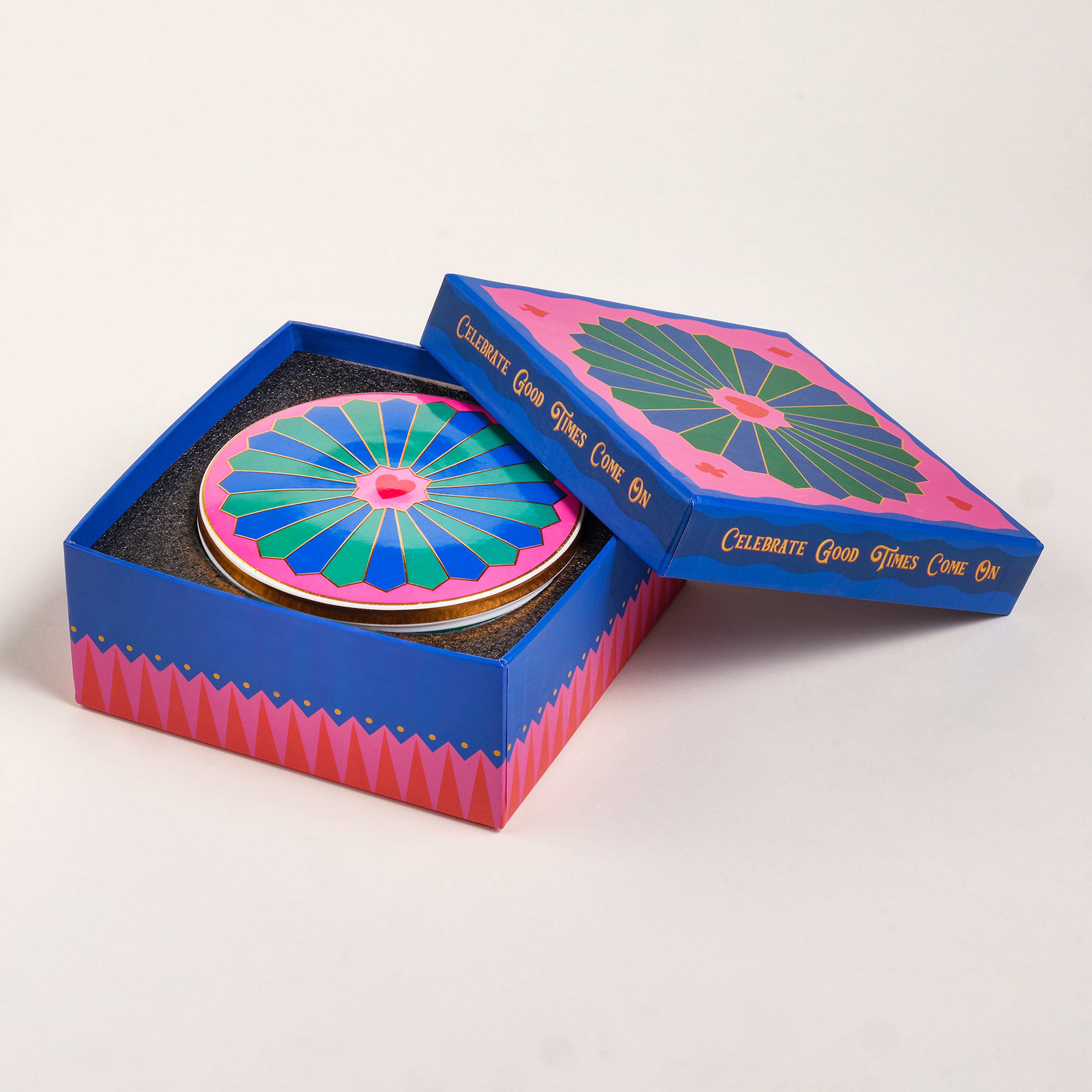 Shekou Porselen Dekoratif Obje 12x12x4 Cm Renkli