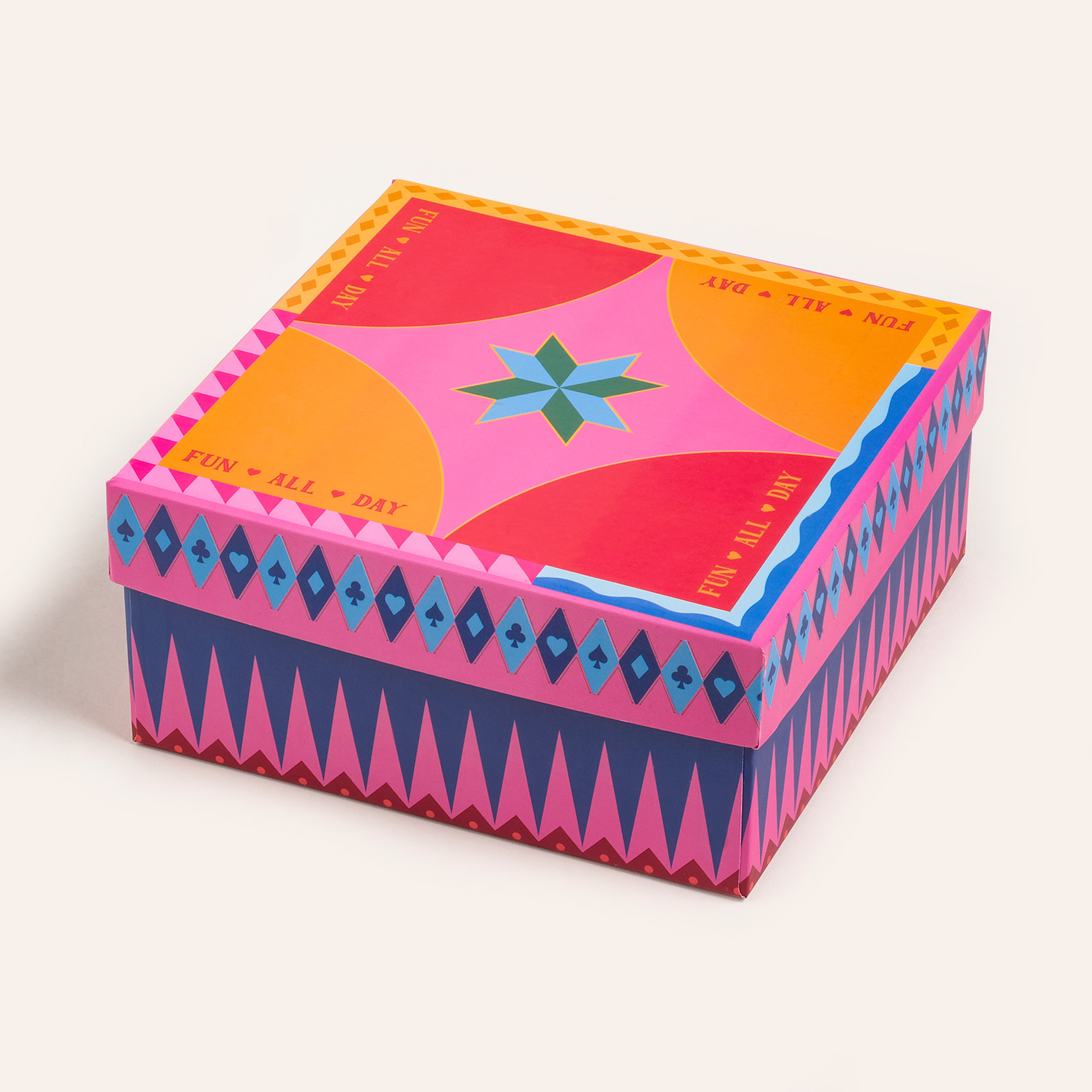 Shekou Porselen Dekoratif Obje 12x12x4 Cm Renkli