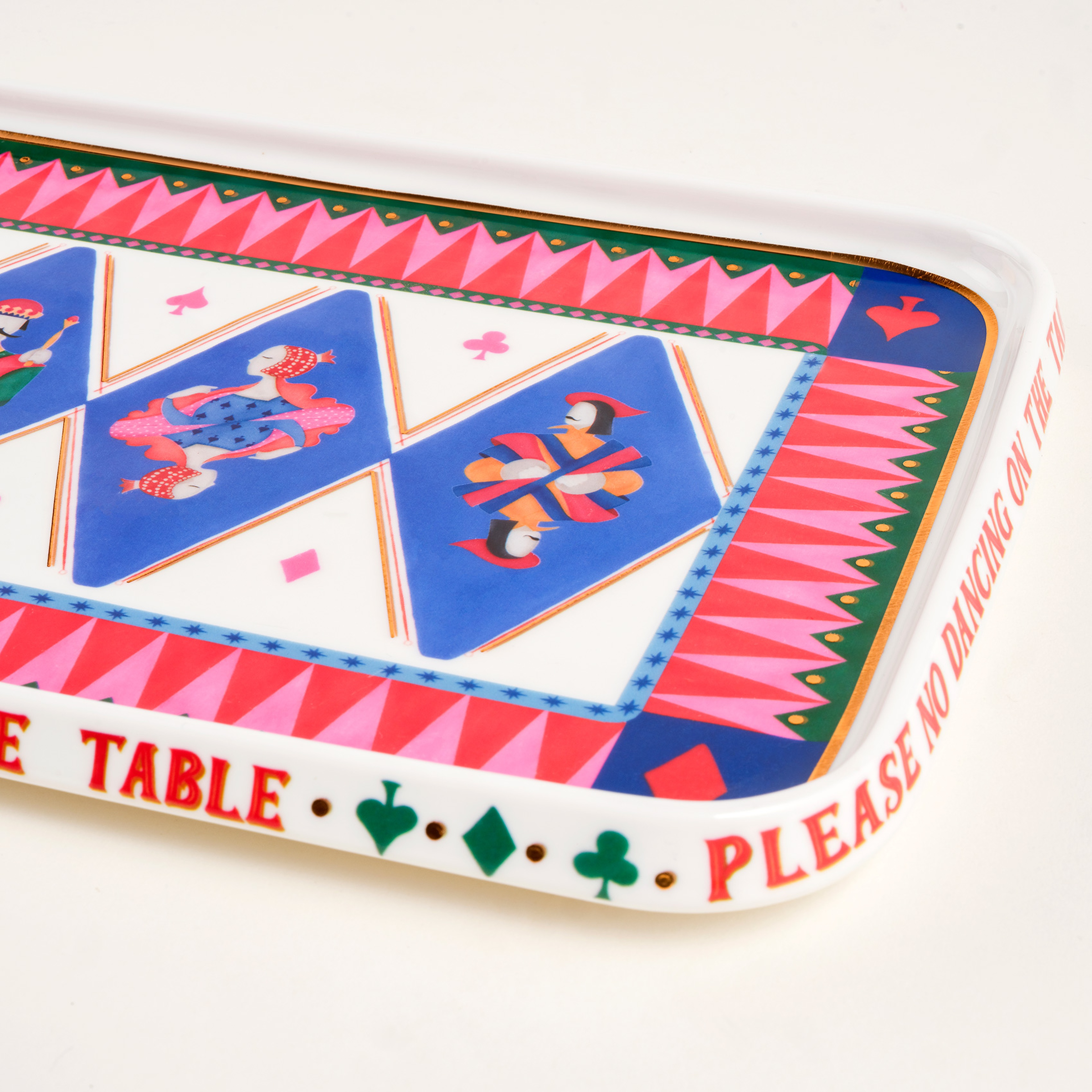 Shekou Porselen Dekoratif Tepsi 31x20x3 Cm Renkli