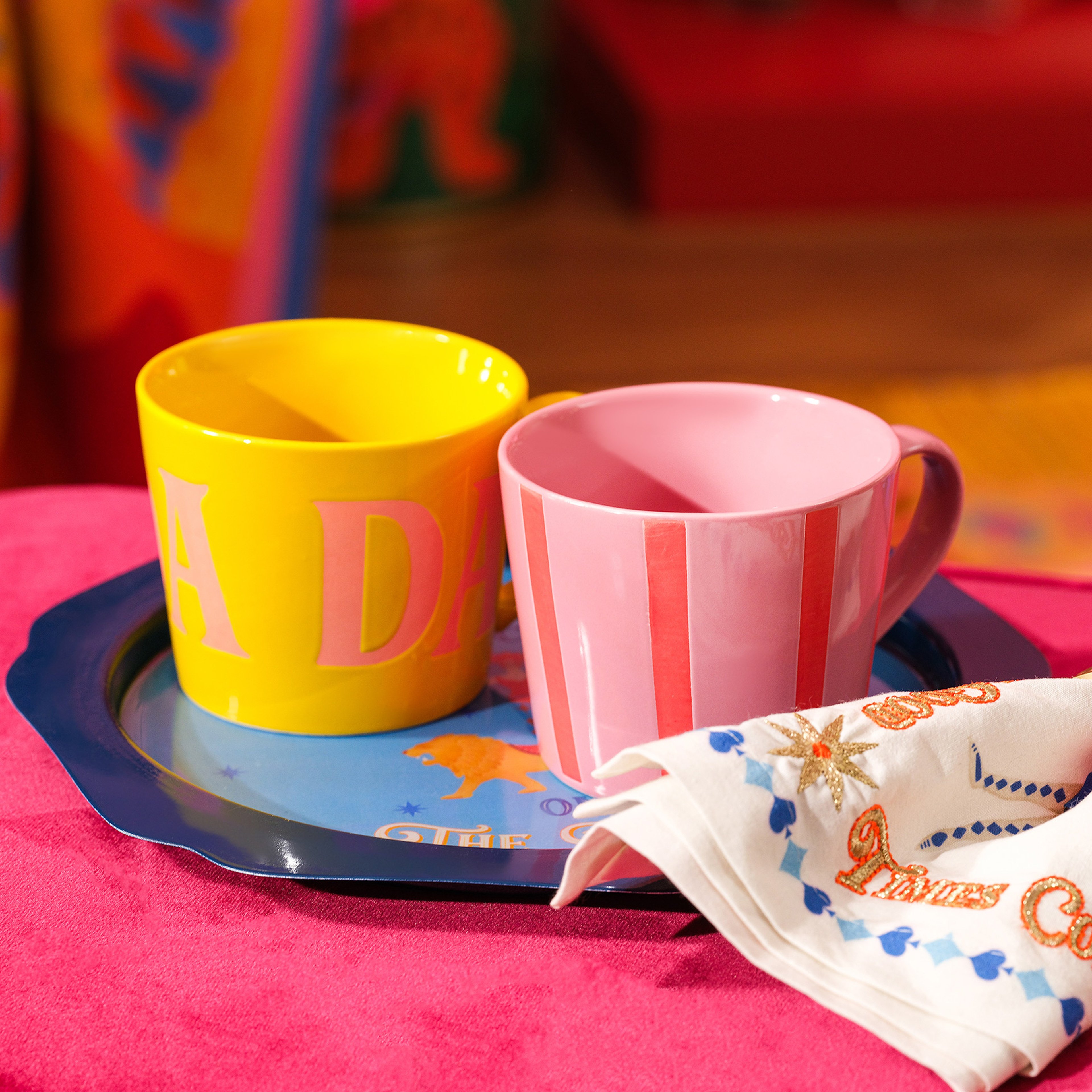 Luohu Porselen Kupa 360 Ml Pembe