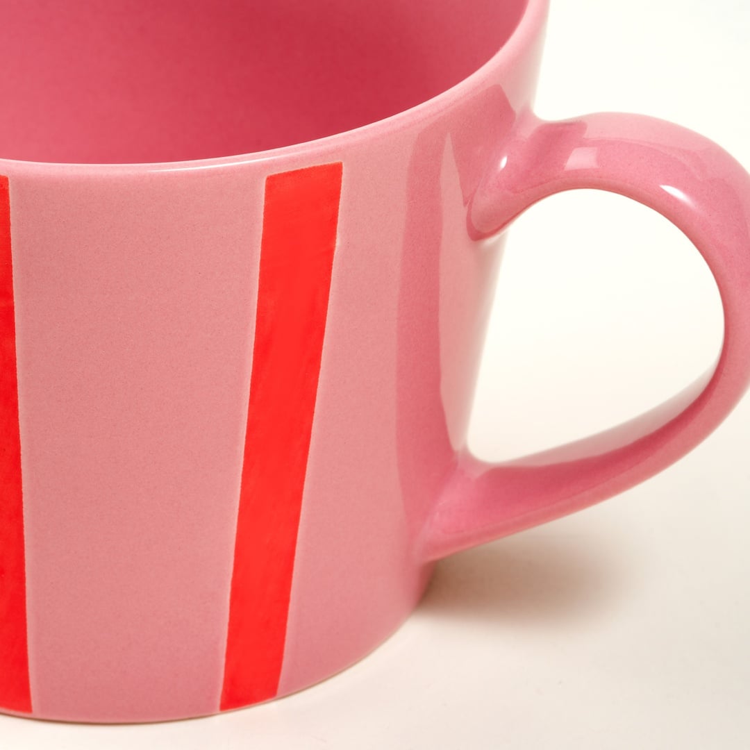 Luohu Porselen Kupa 360 Ml Pembe