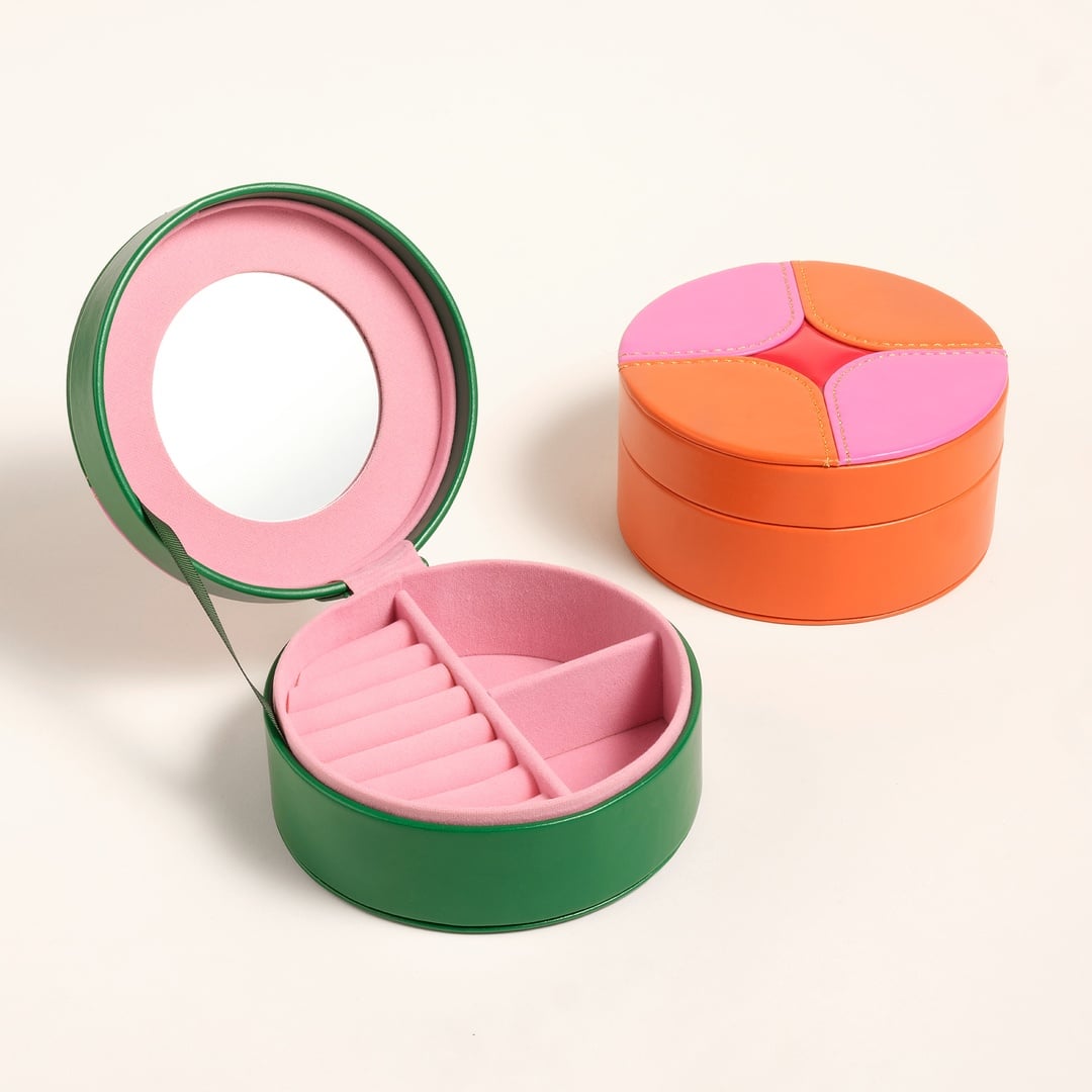 Meılın Pvc Takı Kutusu 13.2x13.2x6.2 Cm Koyu Yeşil