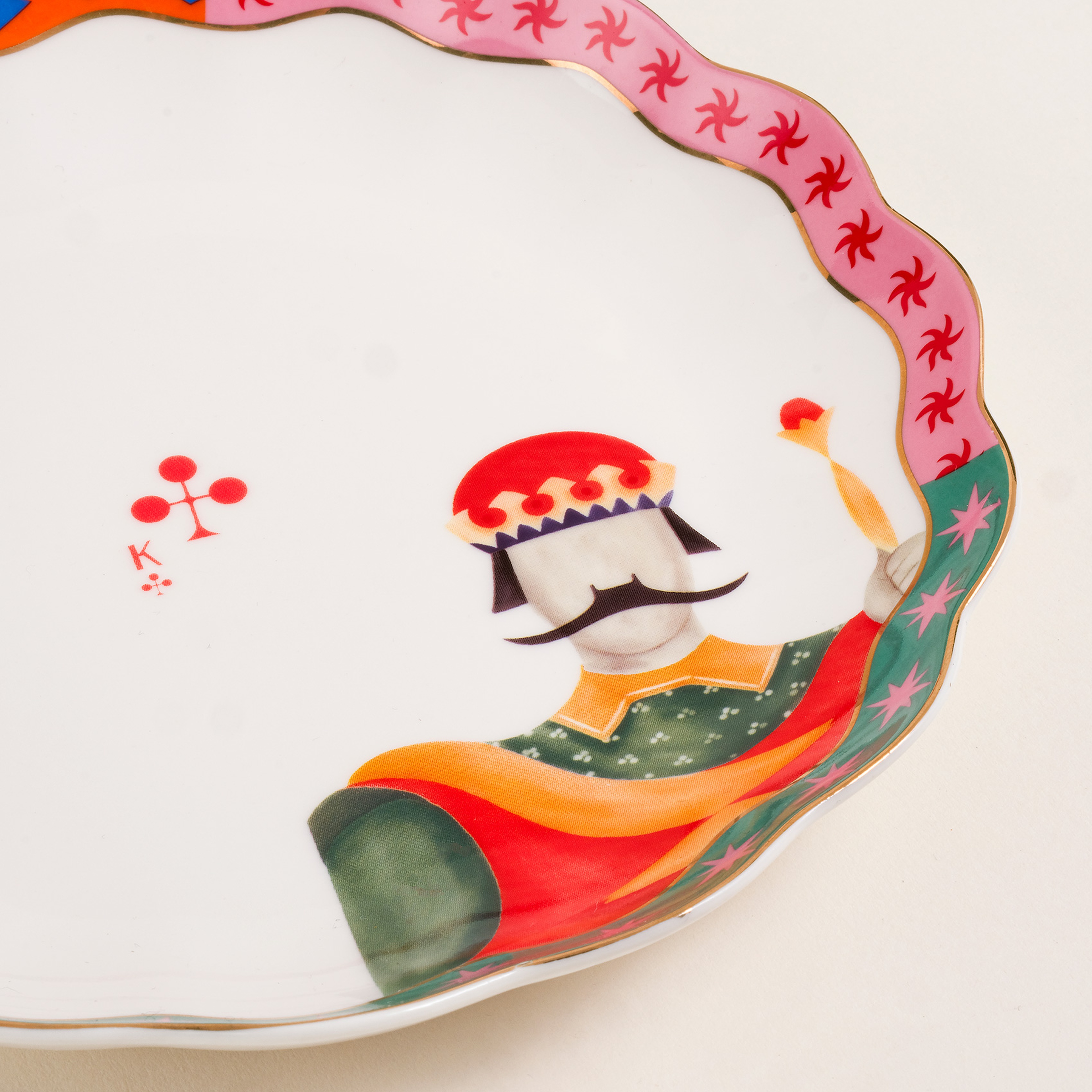 Luohu Porselen Pasta Tabağı 19x19x2 Cm Renkli