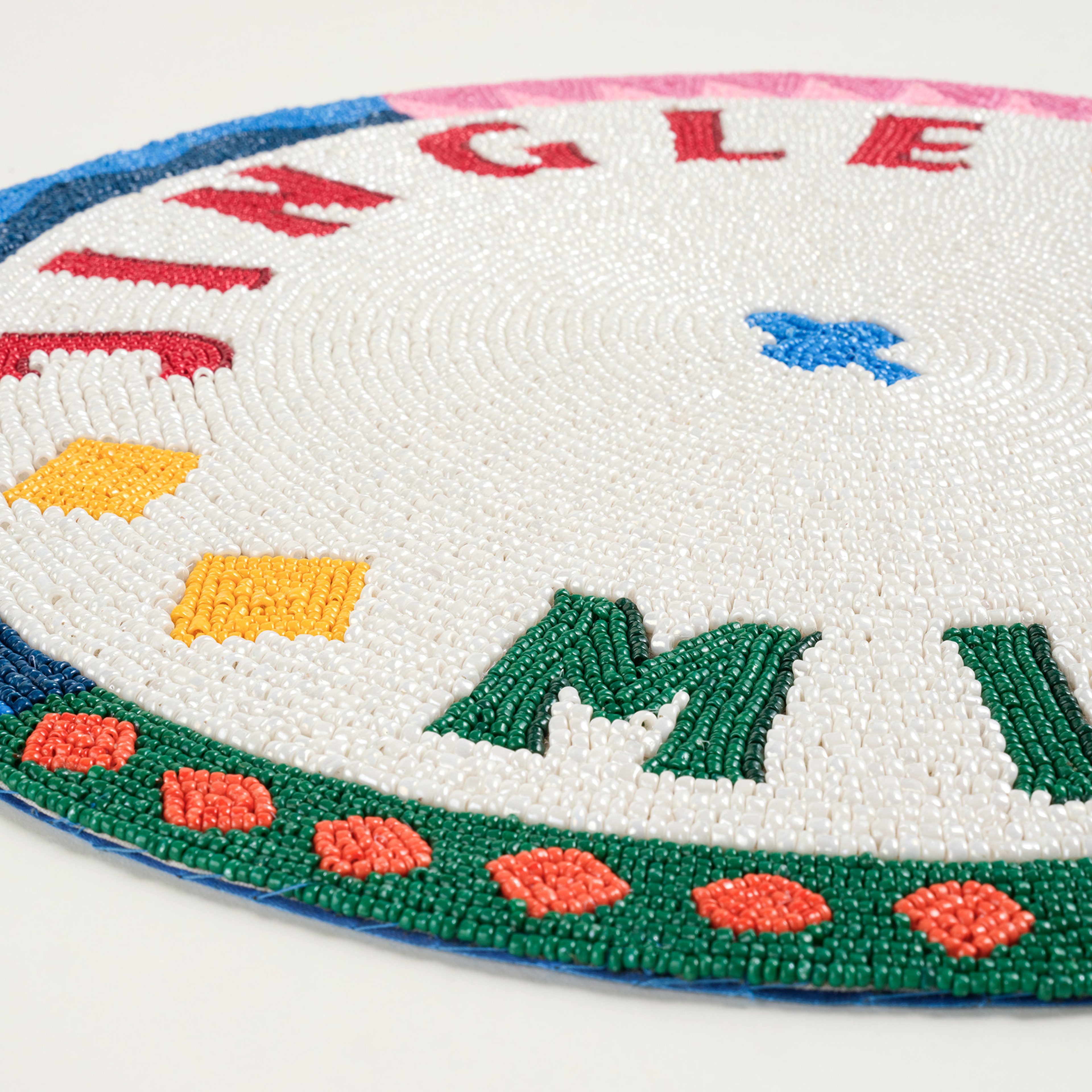 Dadrı Cam - Polyester Amerikan Servis 35 Cm Beyaz