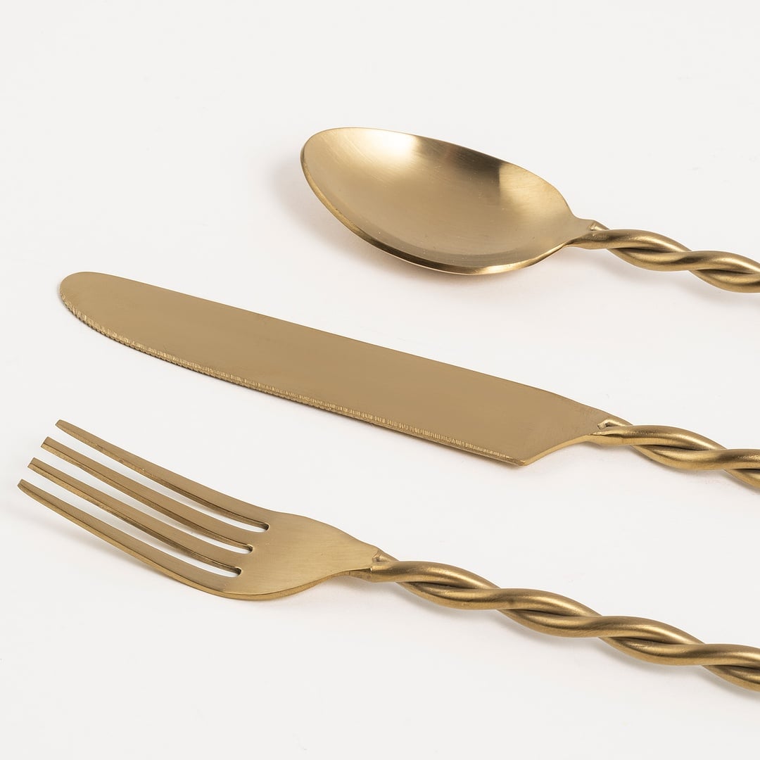 Rampur Çelik - Pirinç Çkb Seti 4x26x2 Cm Altın - Renkli