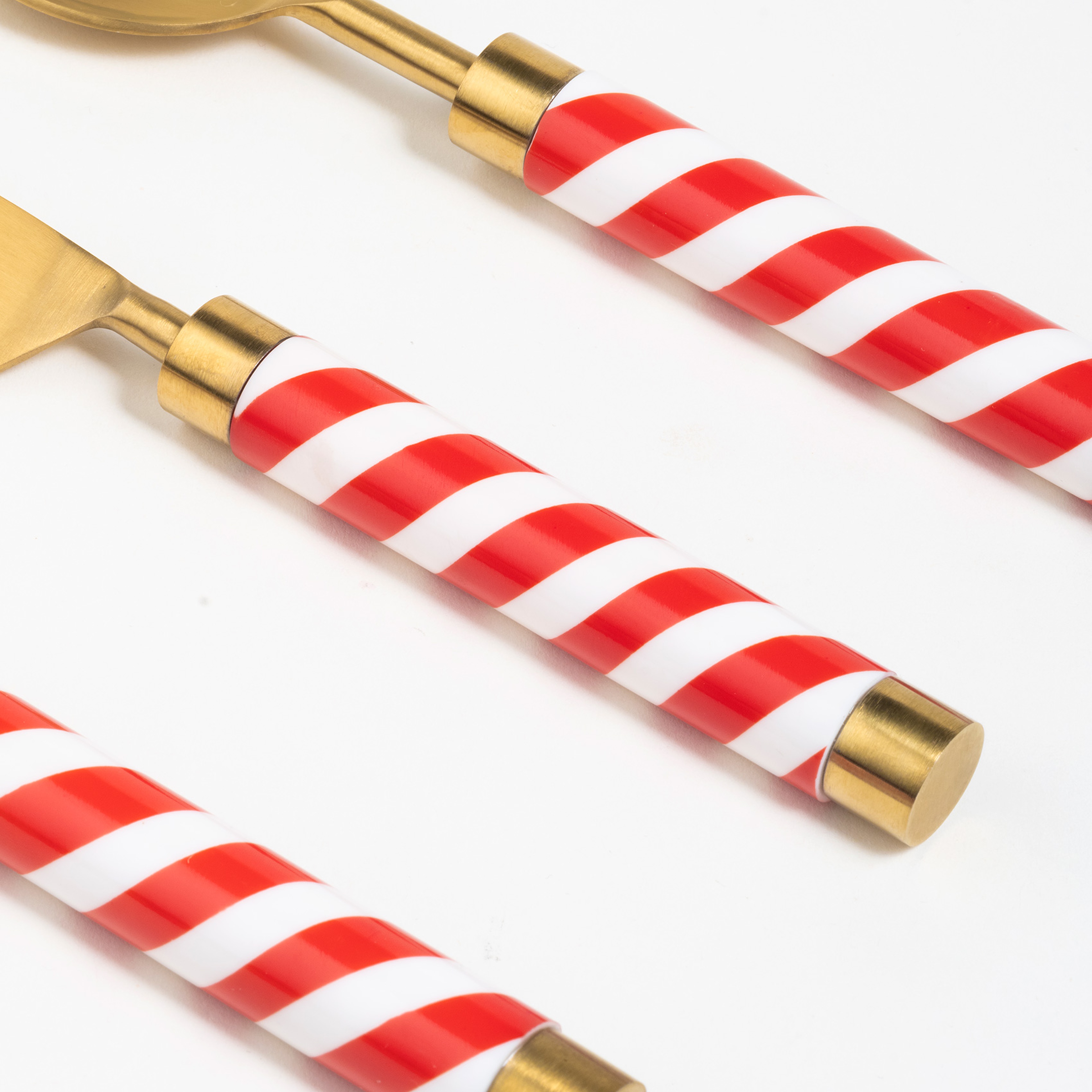 Rampur Çelik - Pirinç Çkb Seti 5x24 Cm Altın- Kırmızı