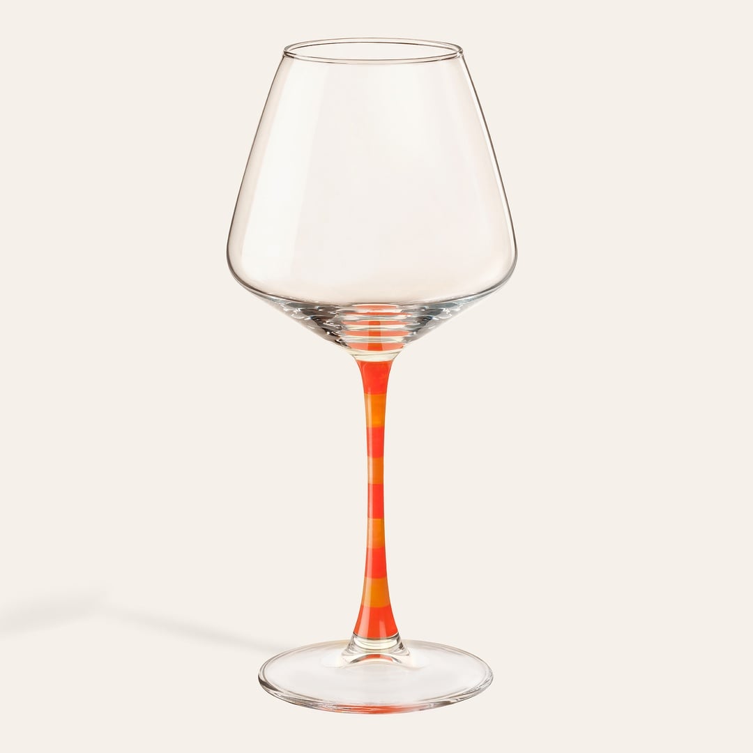 Loess Cam Kadeh 440 Ml Sarı - Turuncu