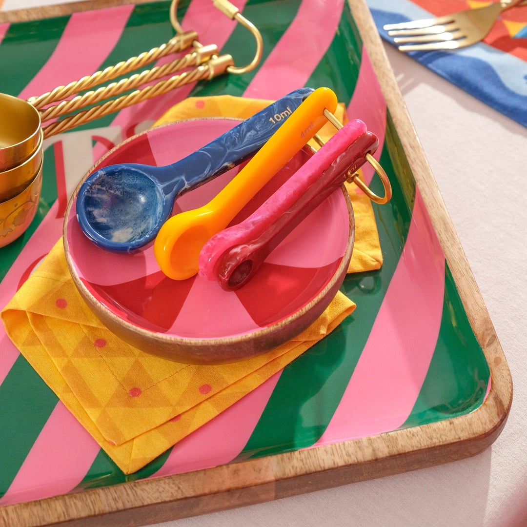 Tanda Plastik Kaşık Seti 13x4x2 Cm Renkli