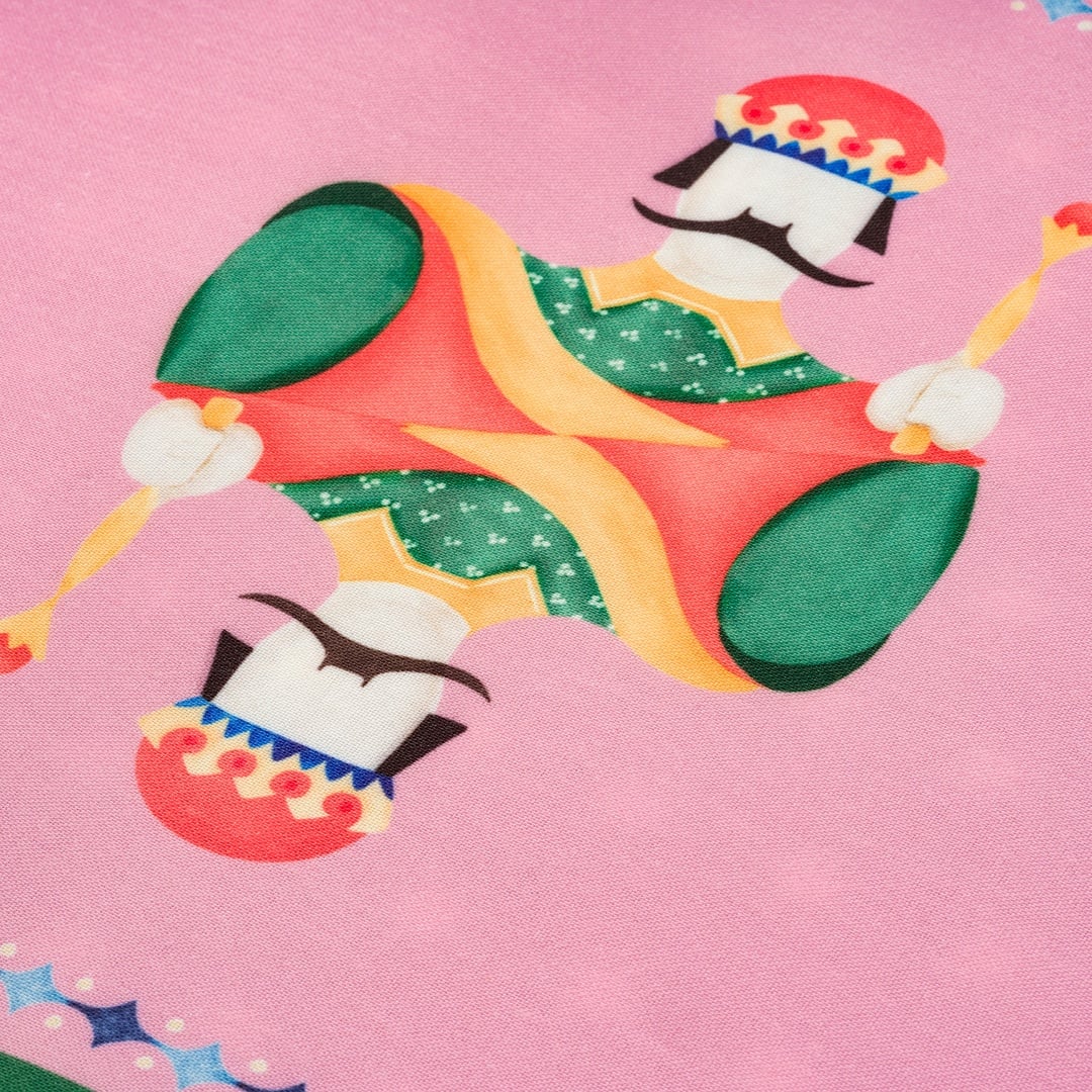 Nilüfer Dijital Baskılı Polyester Amerikan Servis 35x50 Cm Yeşil