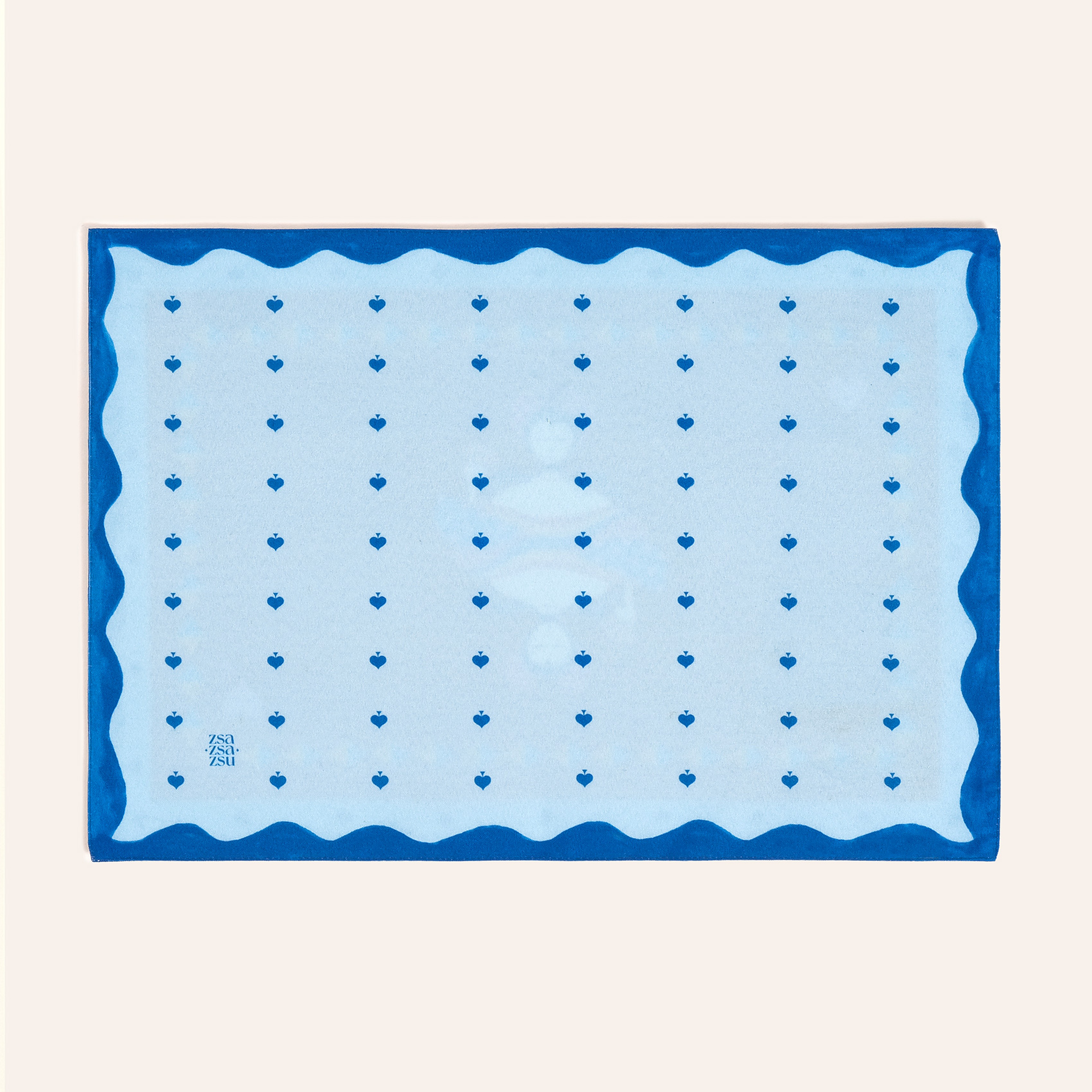 Nilüfer Dijital Baskılı Polyester Amerikan Servis 35x50 Cm Açık Mavi